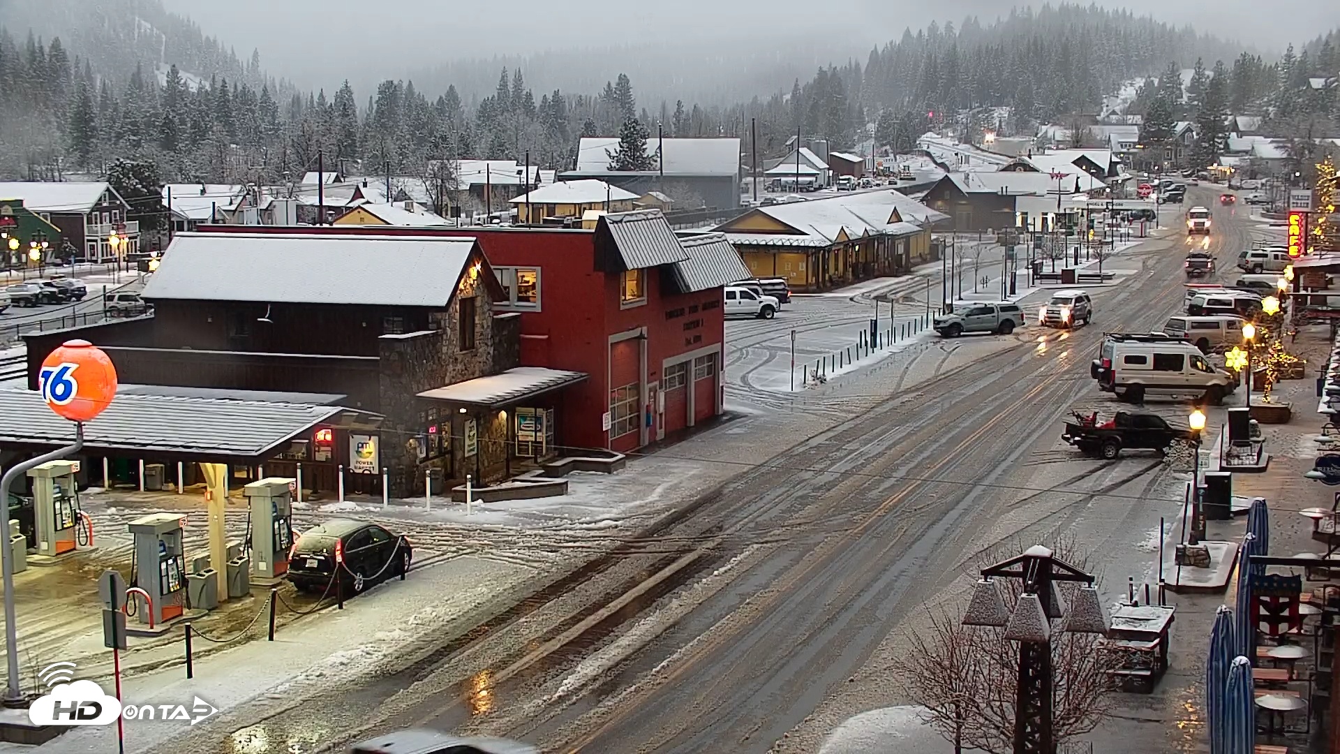 Snapshot of Downtown Truckee California Live Webcam taken Feb 13, 2025, 7:24am PST