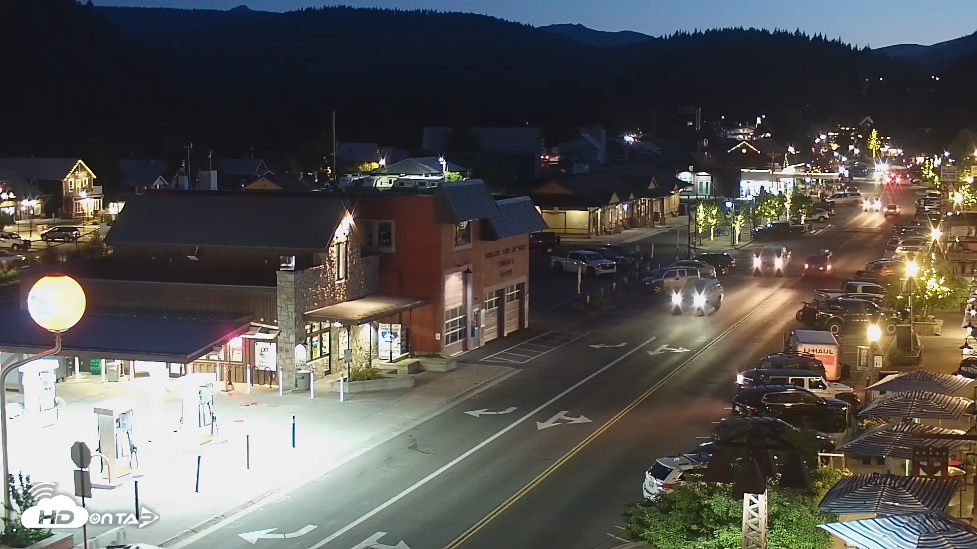 Snapshot of Downtown Truckee California Live Webcam taken Jul 1, 2026, 9:10pm PDT