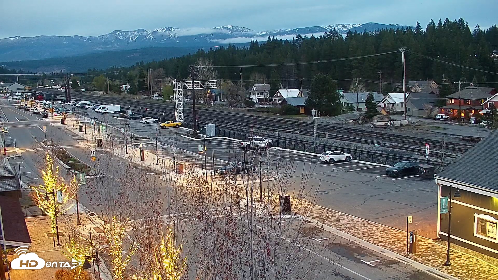 Snapshot of Downtown Truckee California Live Webcam taken May 3, 2026, 8:09pm PDT