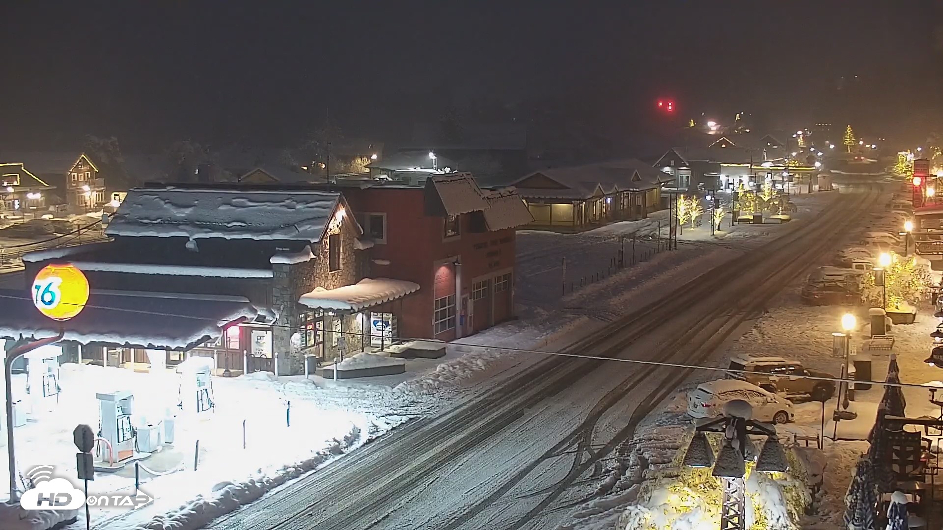 Snapshot of Downtown Truckee California Live Webcam taken Apr 12, 2026, 8:12pm PDT