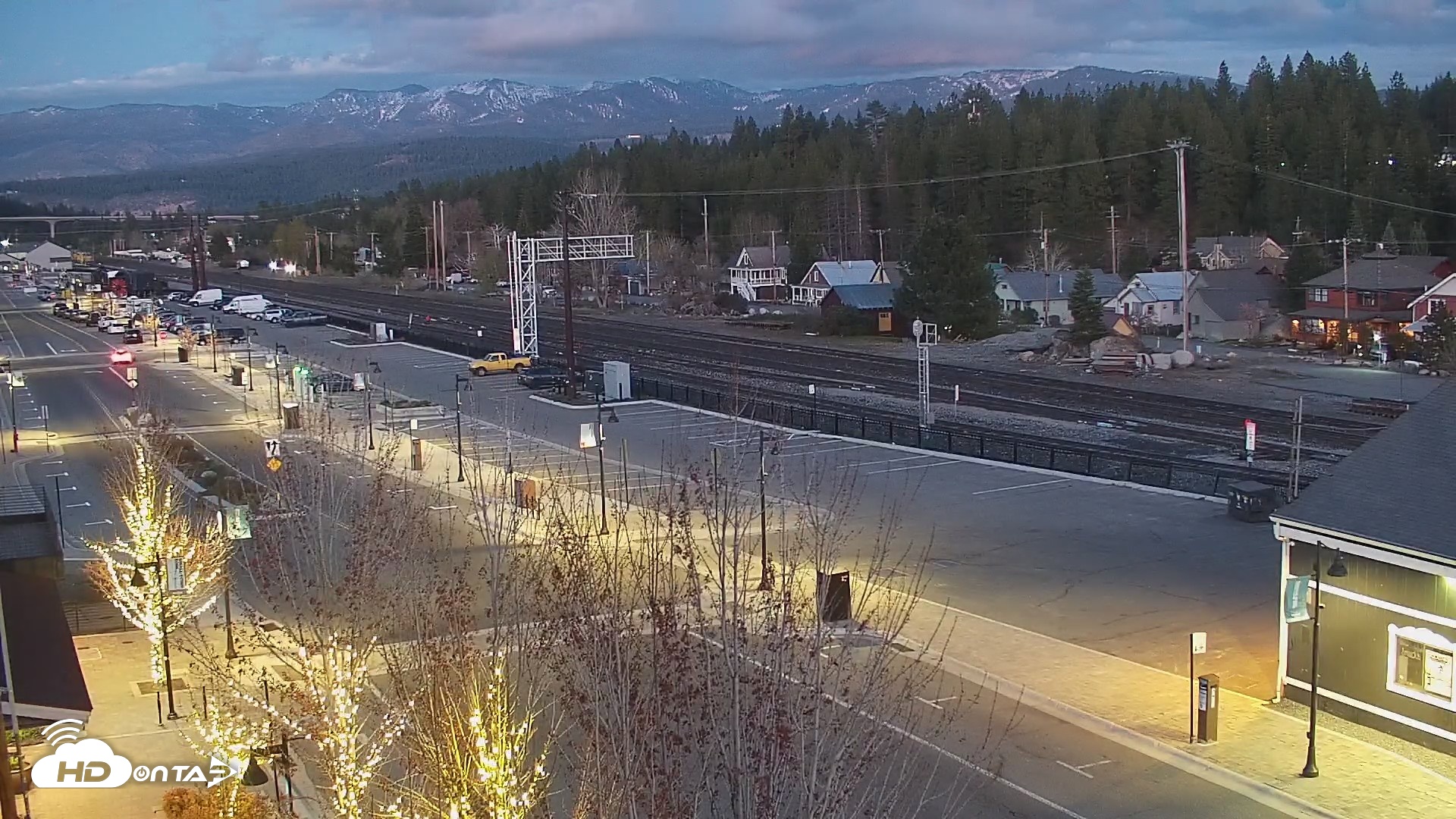 Snapshot of Downtown Truckee California Live Webcam taken Apr 29, 2026, 8:17pm PDT