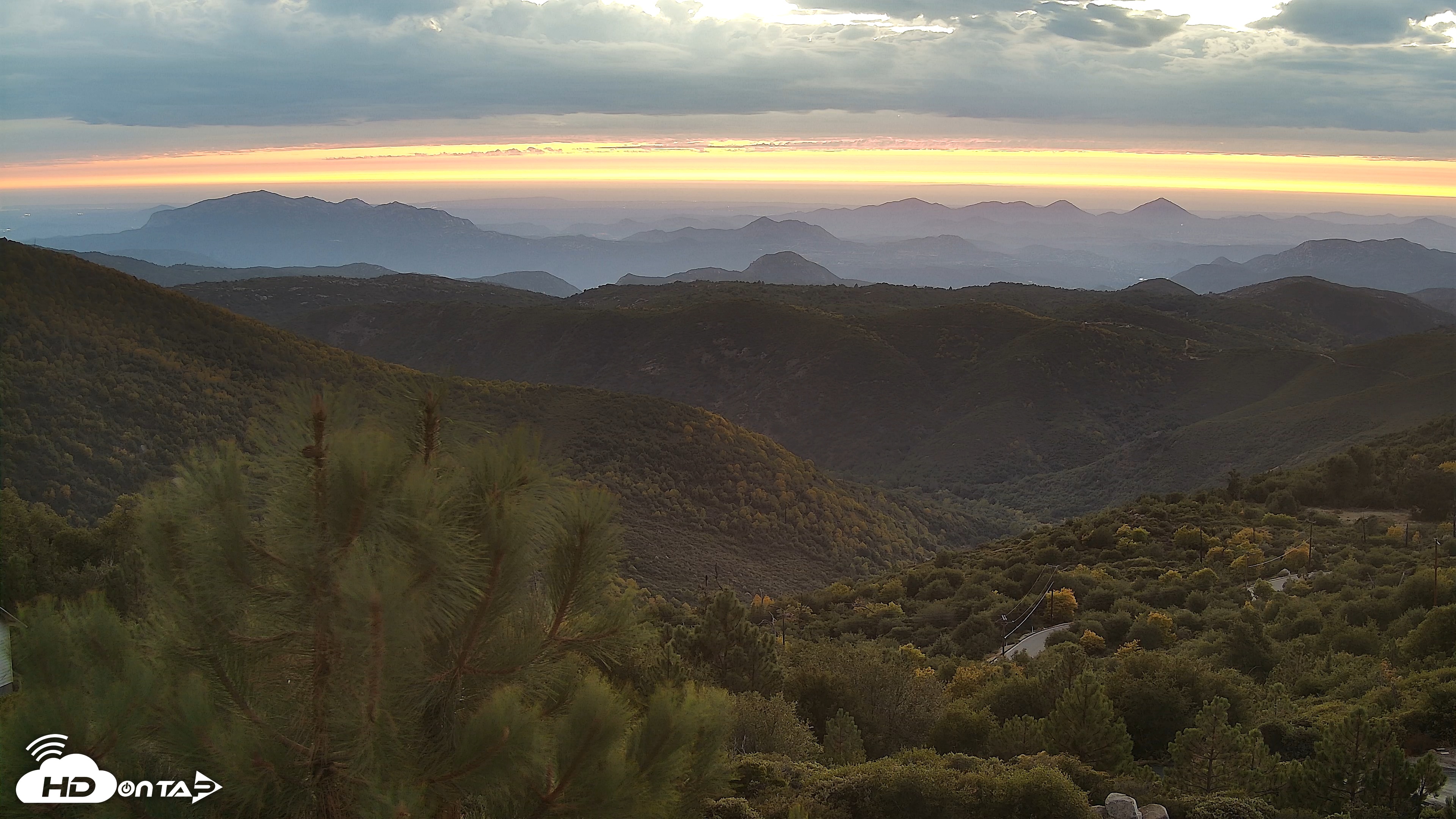 Snapshot of Cuyamaca Mountain Live Weather Cam taken Oct 9, 2025, 6:35pm PDT