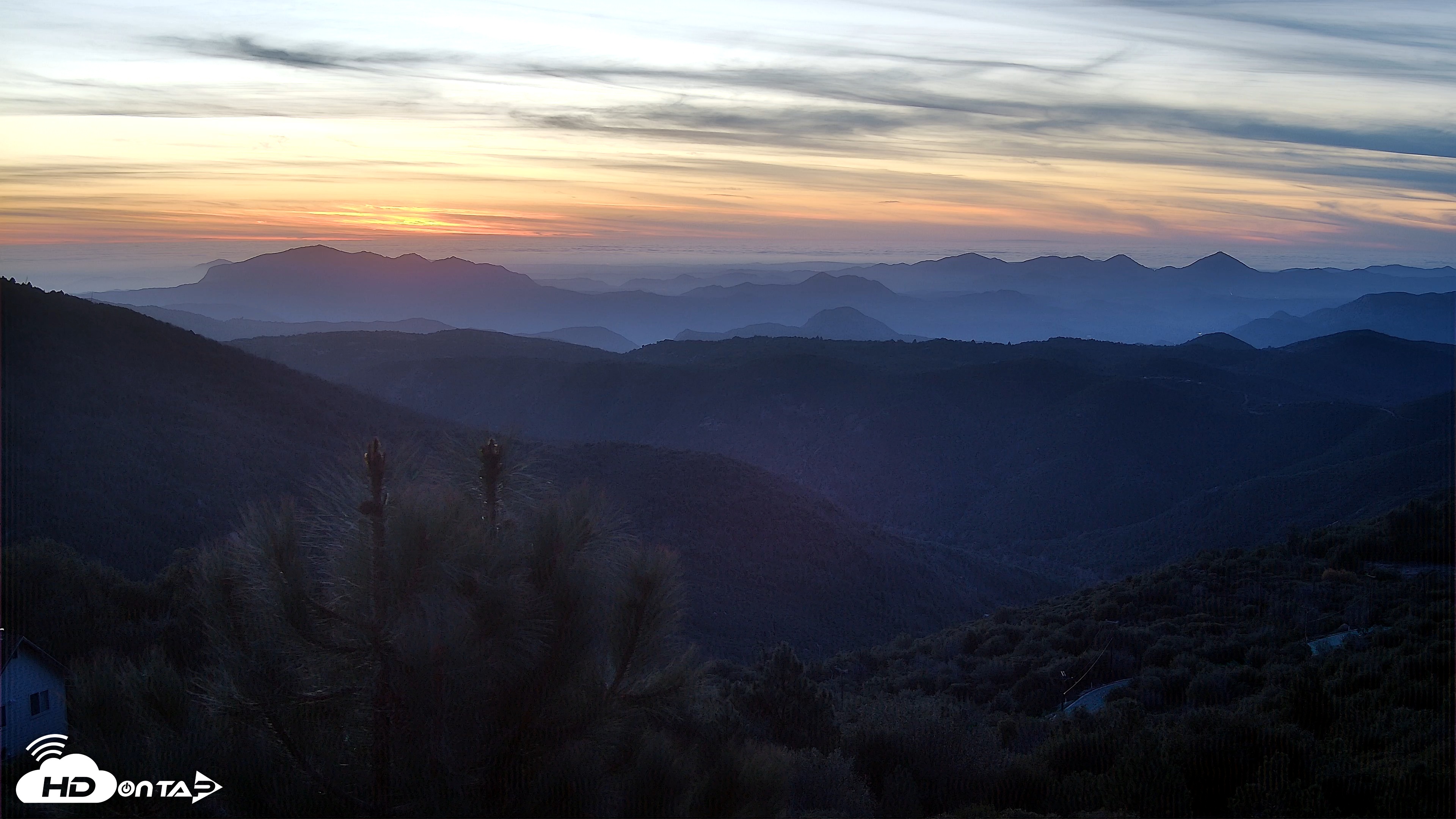 Snapshot of Cuyamaca Mountain Live Weather Cam taken Jan 20, 2026, 5:23pm PST