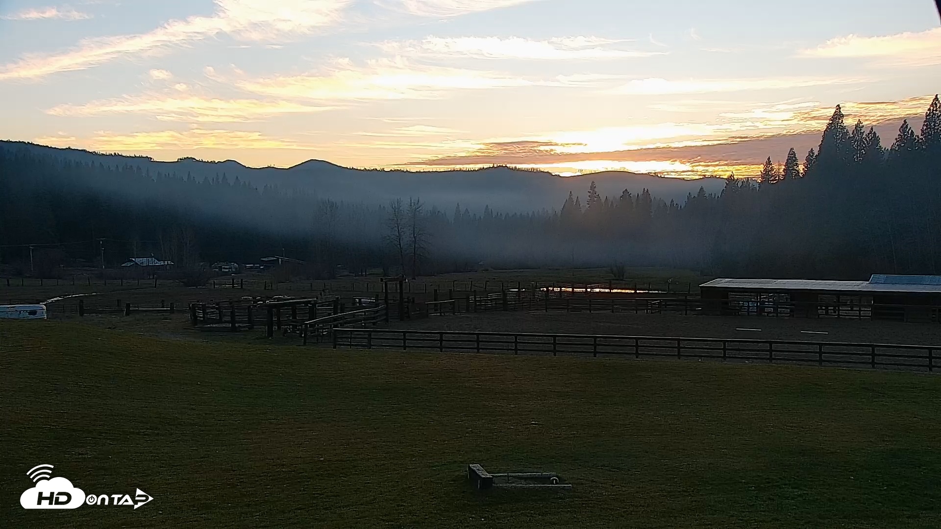 Snapshot of Greenhorn Ranch Live Horse Arena Cam taken Dec 14, 2025, 4:28pm PST