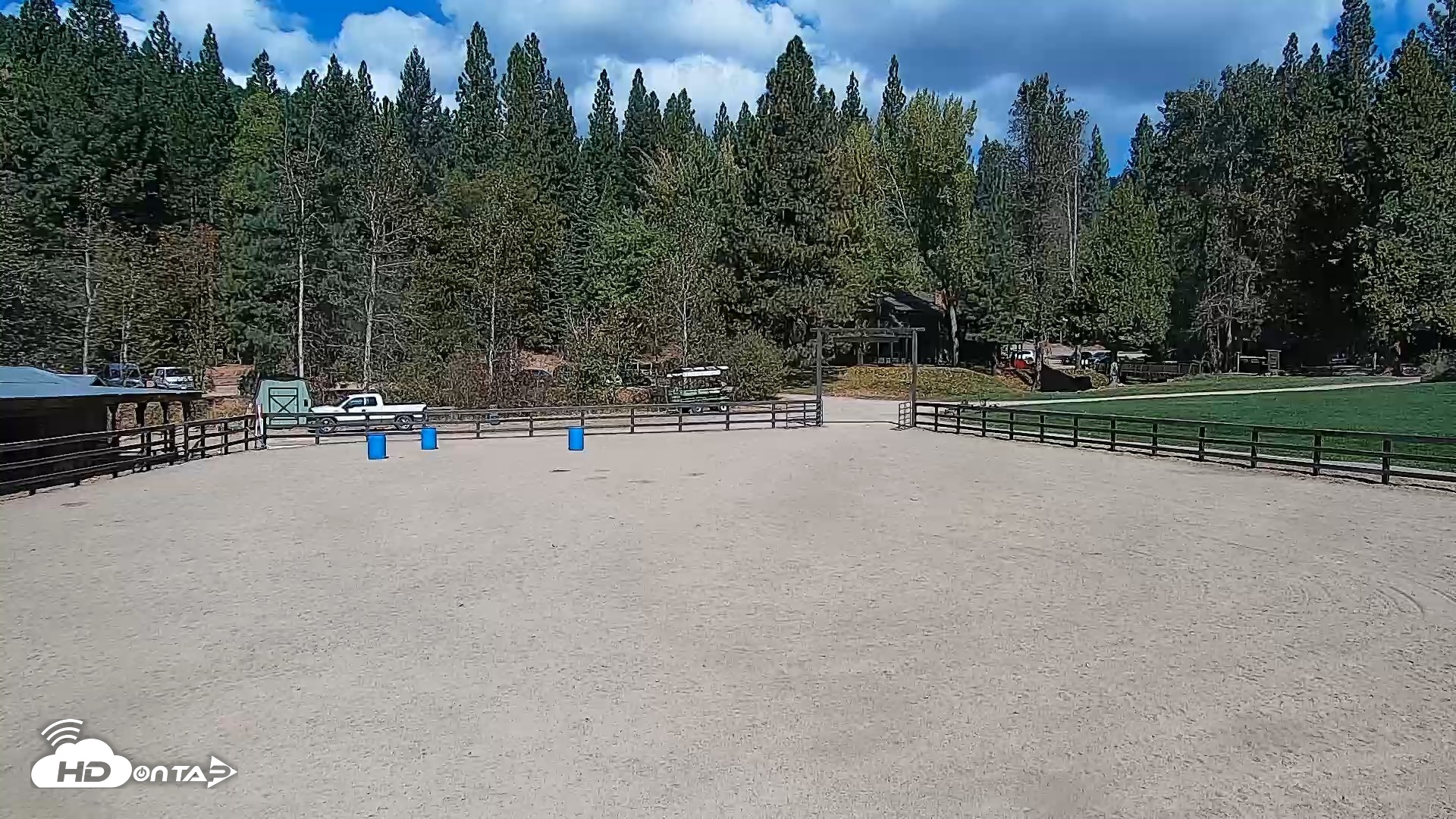 Snapshot of Greenhorn Ranch Live Horse Arena Cam taken Oct 12, 2026, 12:13pm PDT
