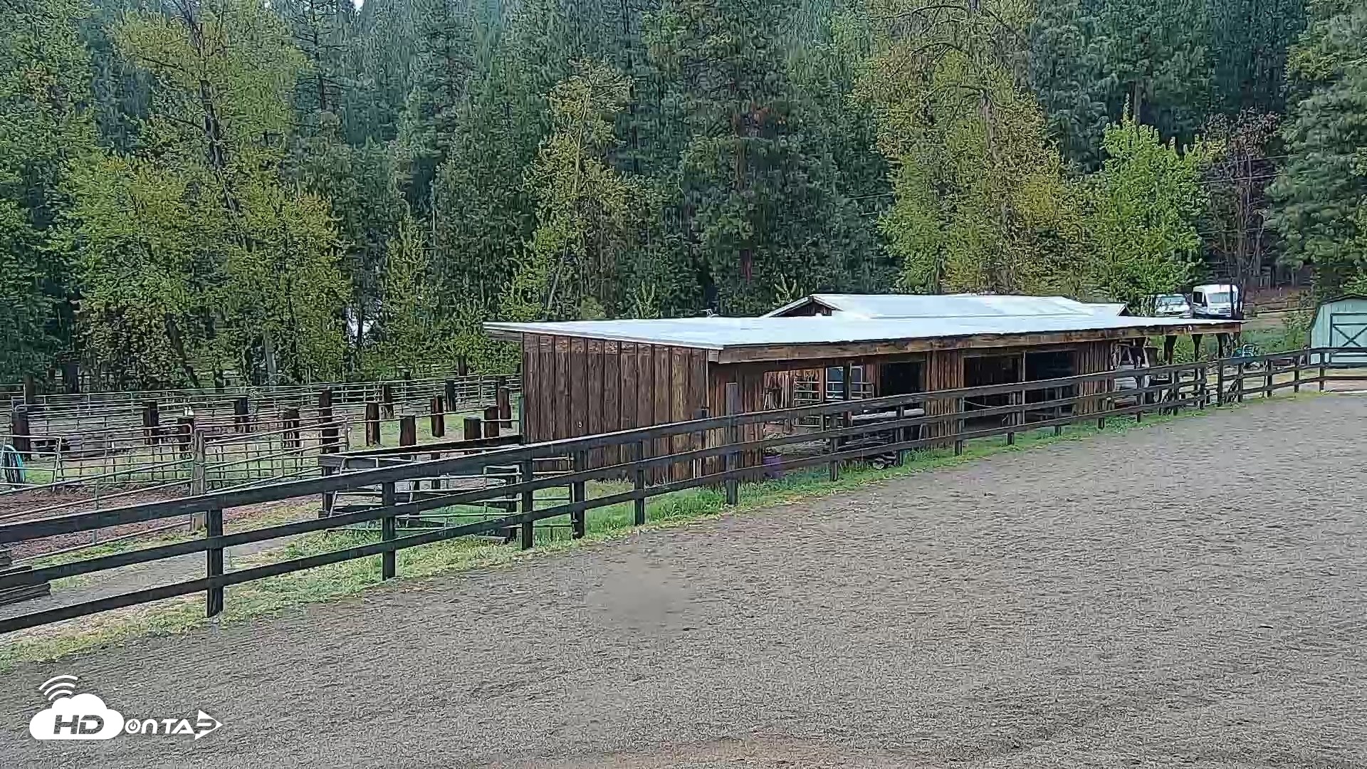 Snapshot of Greenhorn Ranch Live Horse Arena Cam taken Apr 10, 2026, 11:55am PDT