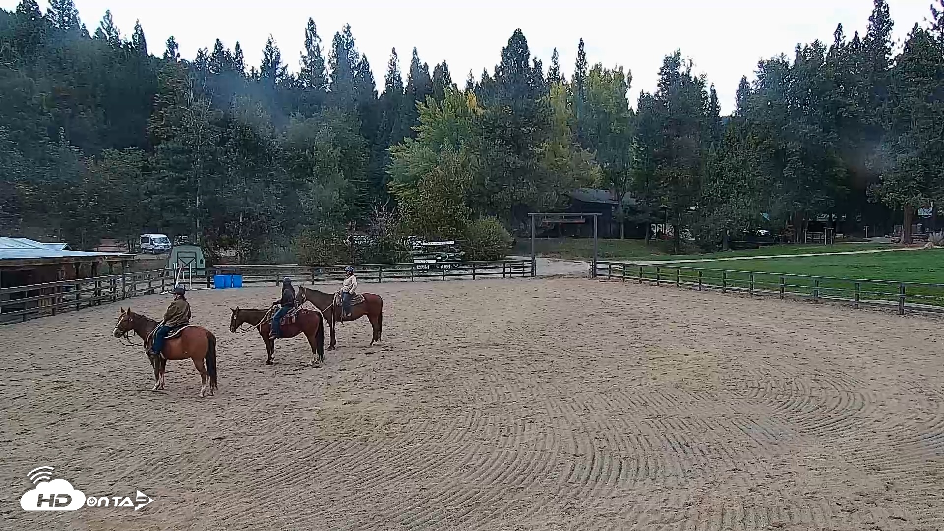 Snapshot of Greenhorn Ranch Live Horse Arena Cam taken Oct 14, 2025, 2:26pm PDT