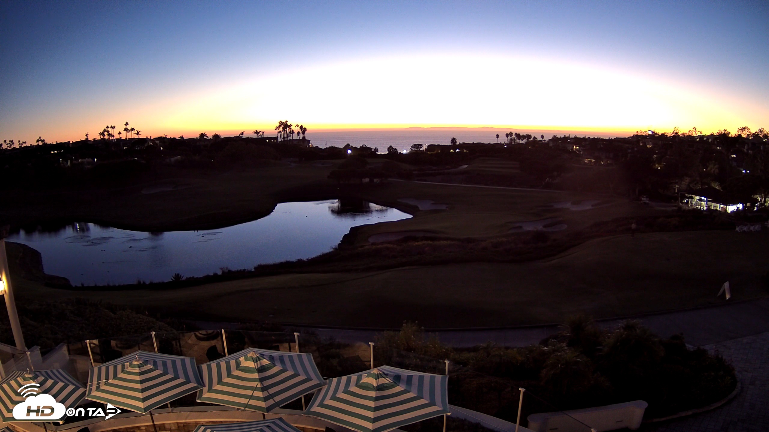 Snapshot of Monarch Beach Golf Links Live Webcam taken Oct 20, 2025, 6:40pm PDT