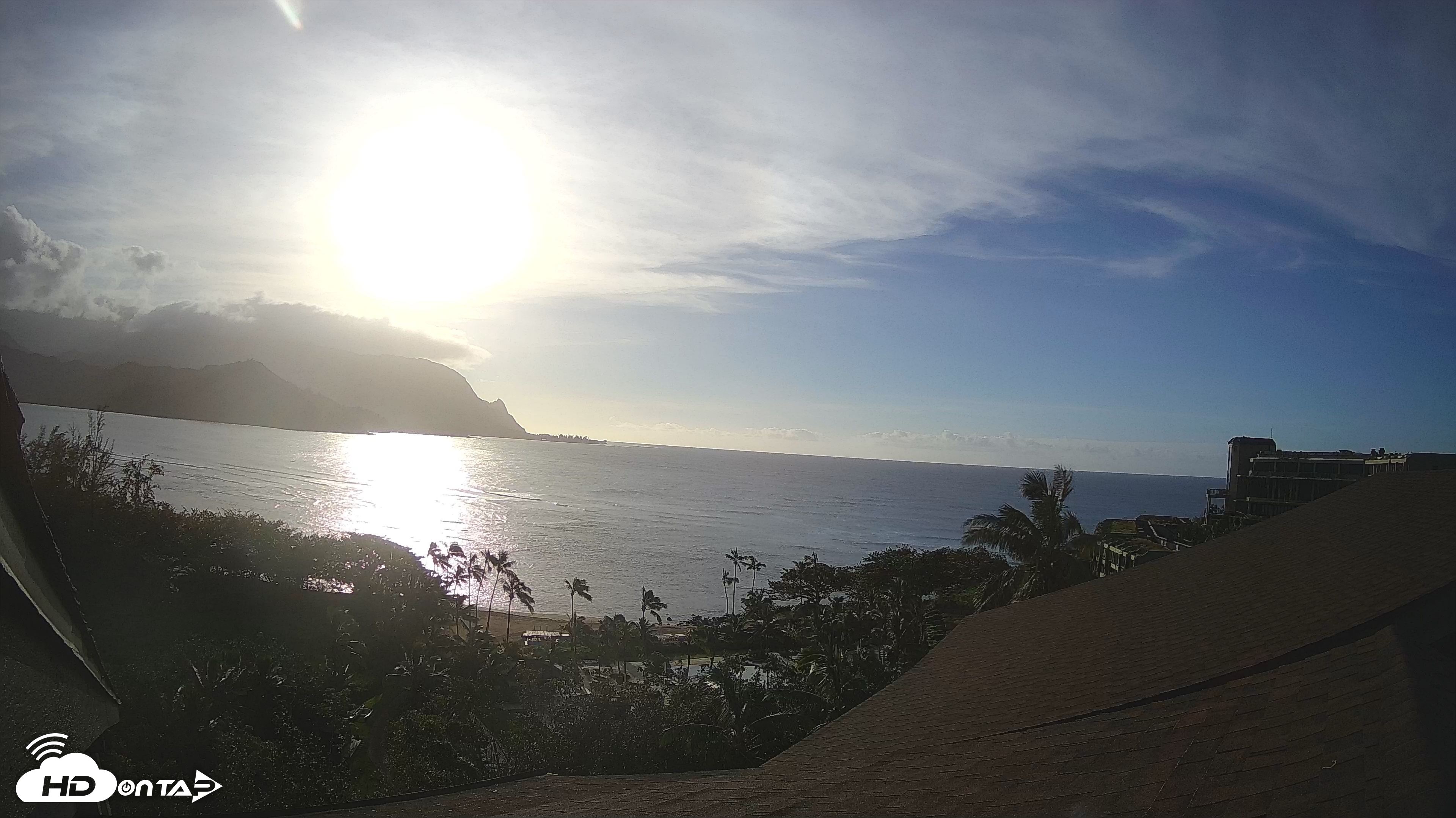 Snapshot of Hanalei Bay Resort - Kauai Hawaii Live Webcam taken Sep 23, 2026, 5:29pm HST