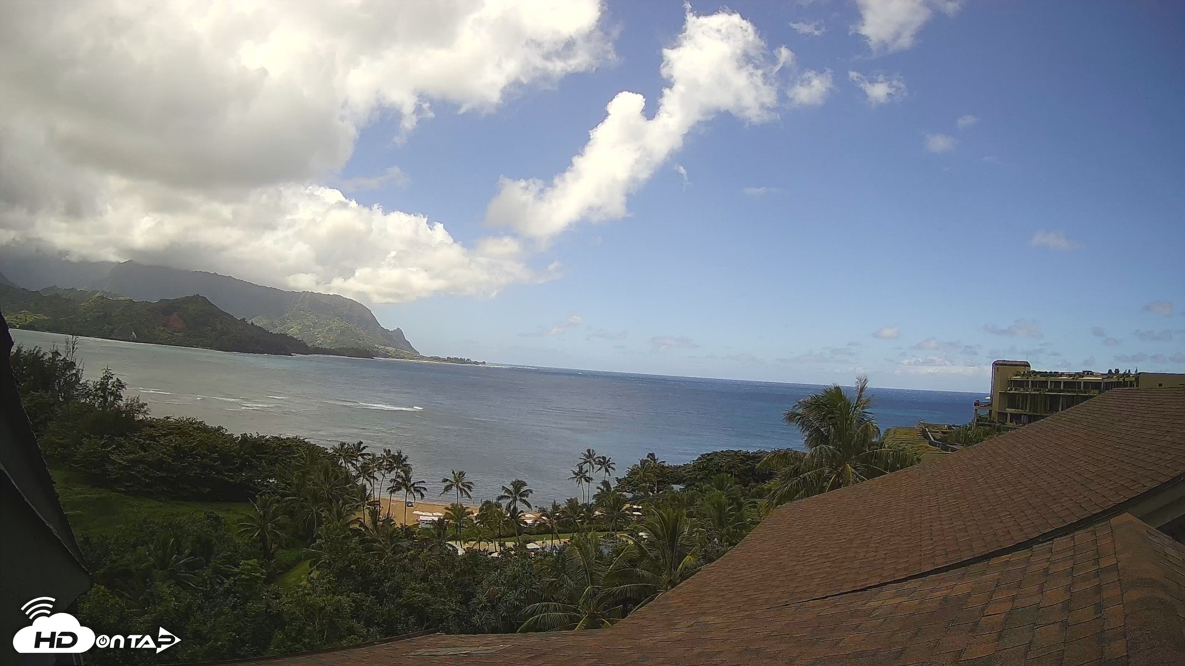 Snapshot of Hanalei Bay Resort - Kauai Hawaii Live Webcam taken Sep 4, 2026, 1:03pm HST