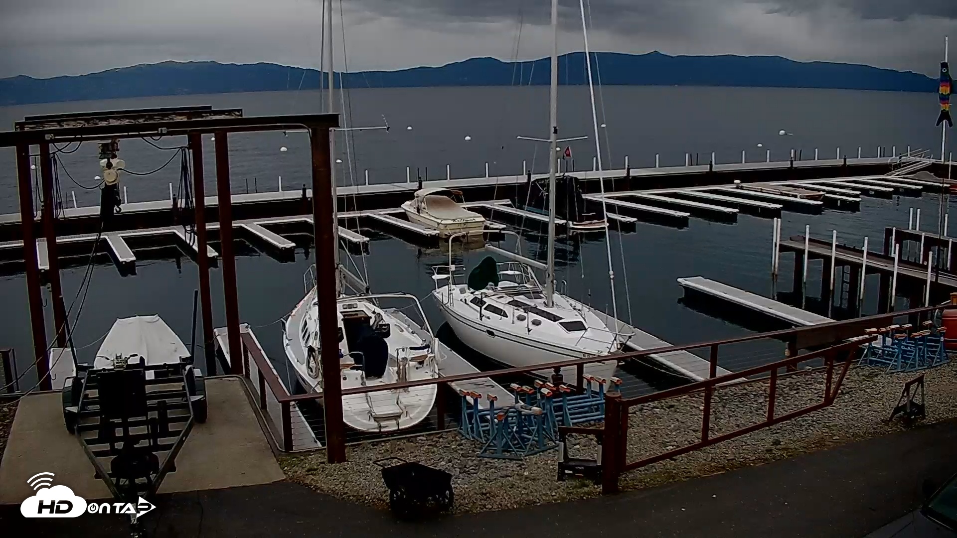 Snapshot of Obexer's Marina Lake Tahoe Live Webcam taken Oct 22, 2025, 6:24pm PDT