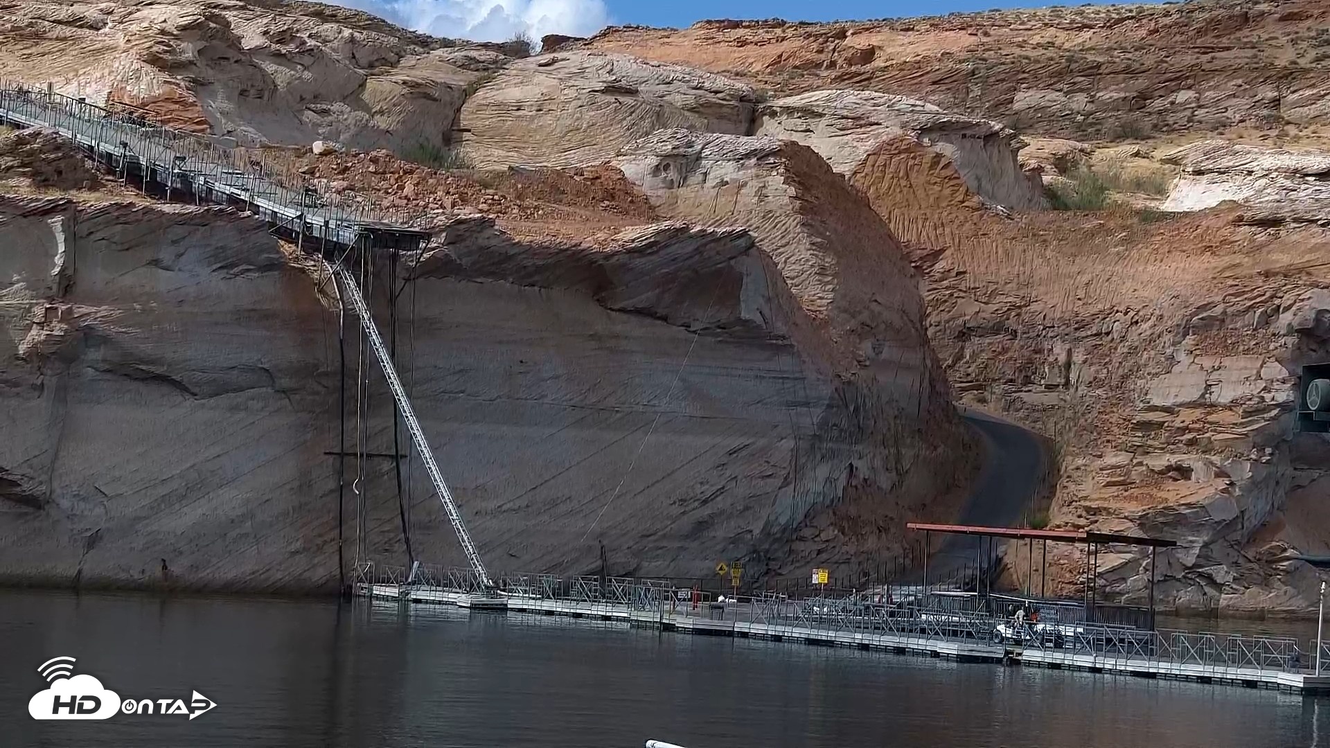 Snapshot of Lake Powell Antelope Point Marina Live Webcam taken Sep 17, 2026, 10:49am MST