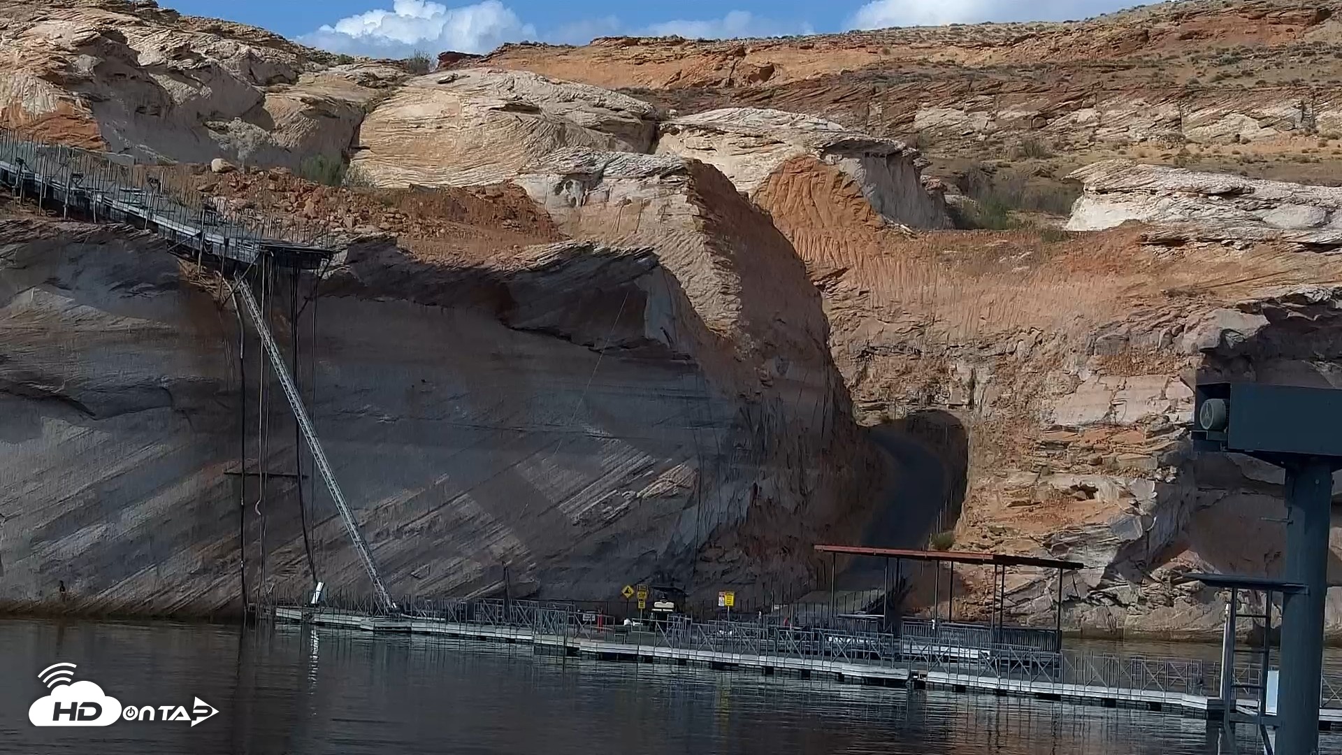 Snapshot of Lake Powell Antelope Point Marina Live Webcam taken Sep 16, 2026, 9:33am MST