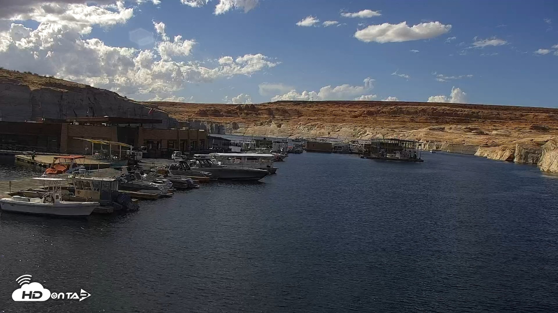 Snapshot of Lake Powell Antelope Point Marina Live Webcam taken Sep 15, 2026, 3:48pm MST