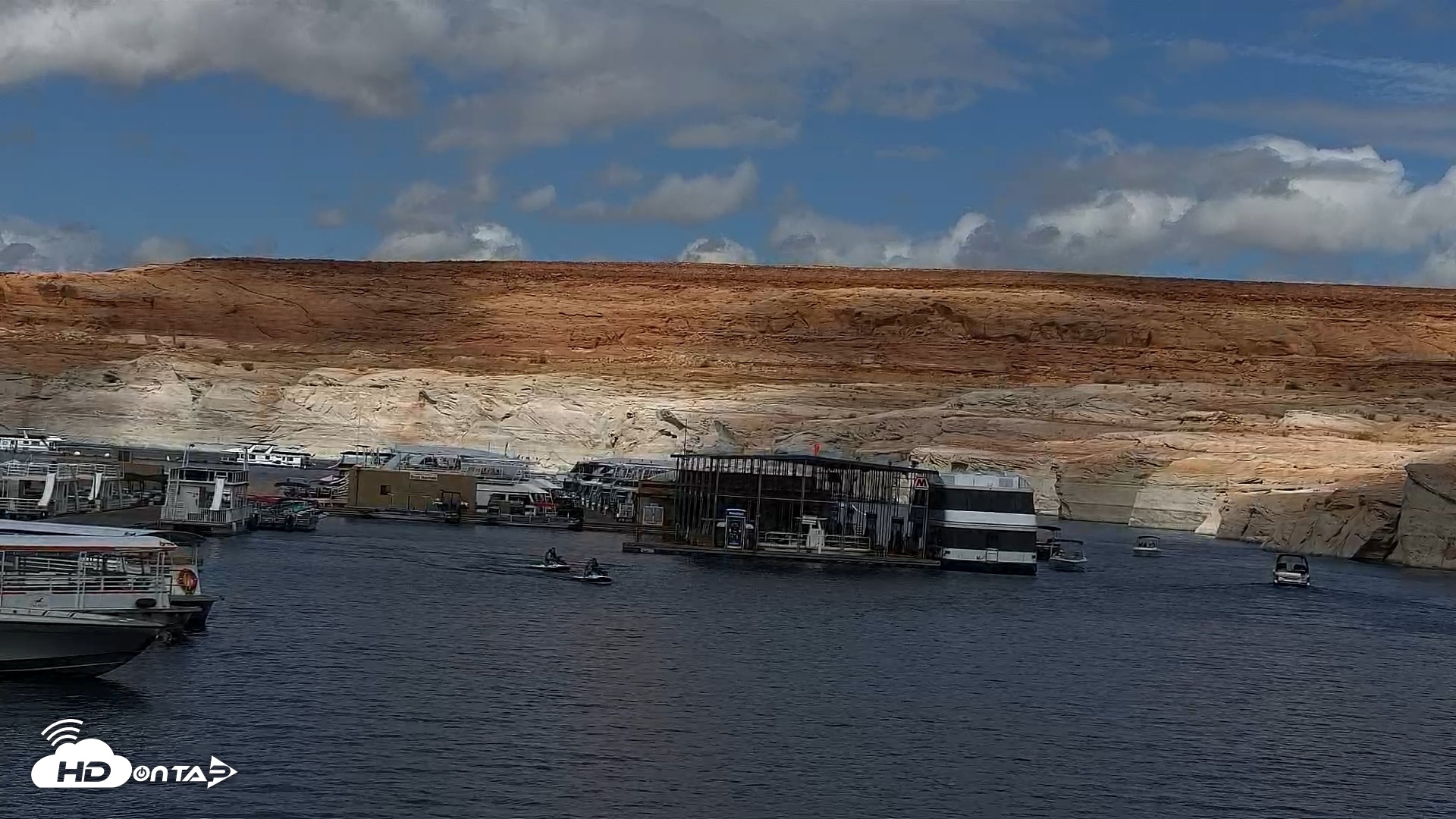 Snapshot of Lake Powell Antelope Point Marina Live Webcam taken Sep 17, 2026, 10:48am MST