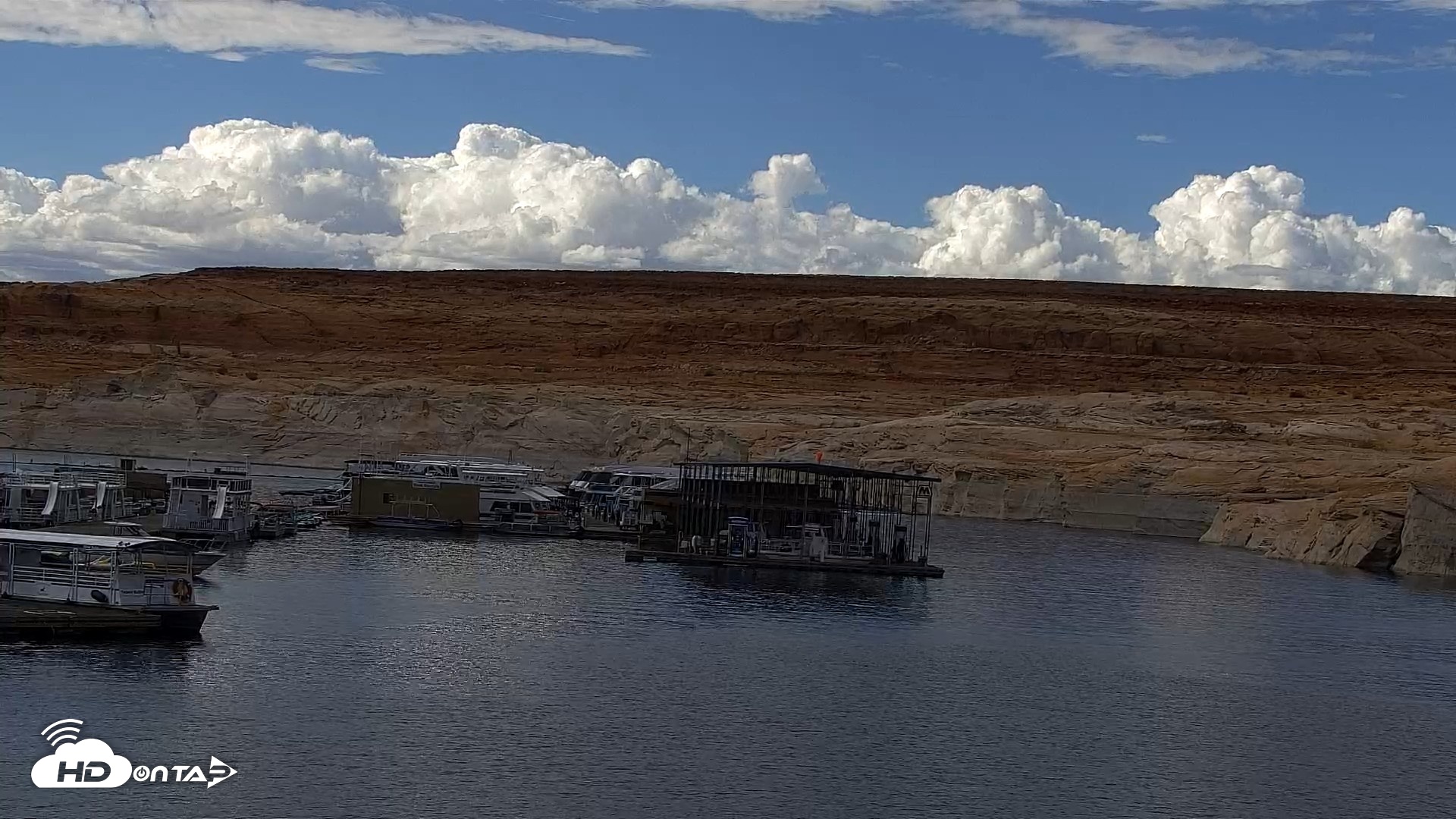Snapshot of Lake Powell Antelope Point Marina Live Webcam taken Sep 25, 2026, 2:37pm MST