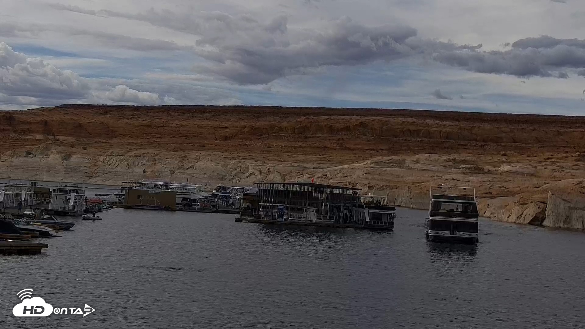 Snapshot of Lake Powell Antelope Point Marina Live Webcam taken Sep 24, 2026, 3:33pm MST