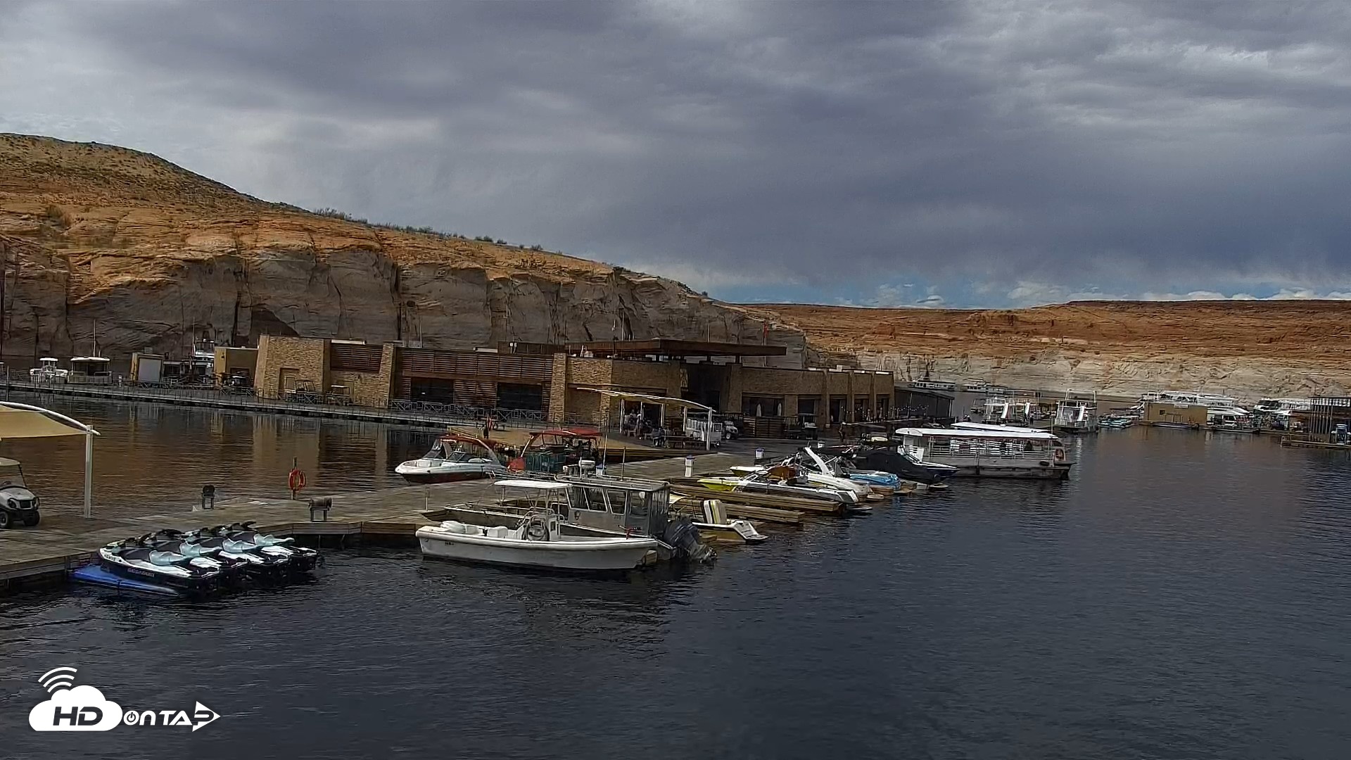 Snapshot of Lake Powell Antelope Point Marina Live Webcam taken Sep 29, 2026, 12:22pm MST