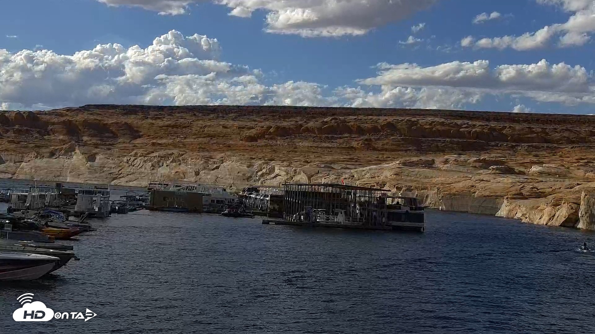Snapshot of Lake Powell Antelope Point Marina Live Webcam taken Sep 18, 2026, 4:08pm MST