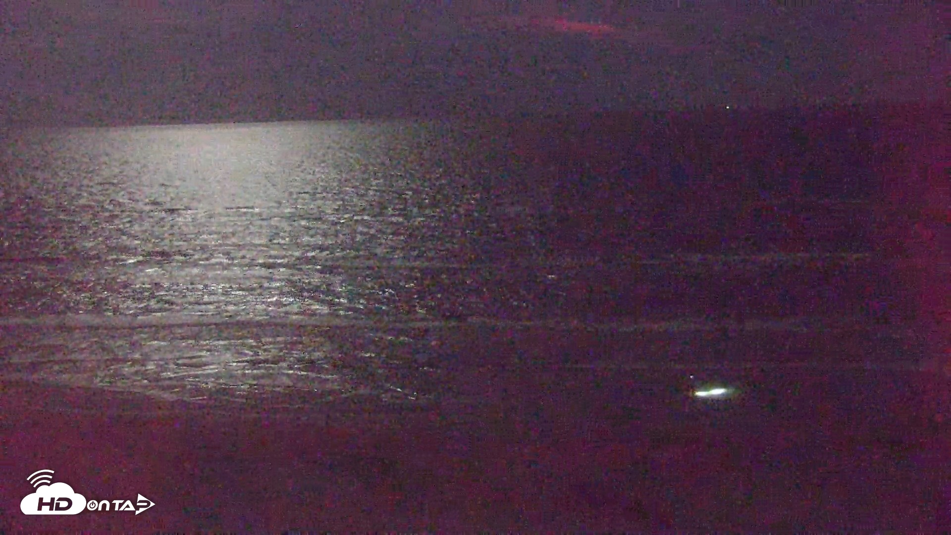 Snapshot of Gulf Shores - Port Aransas Live Beach Cam taken Sep 26, 2026, 9:25pm CDT