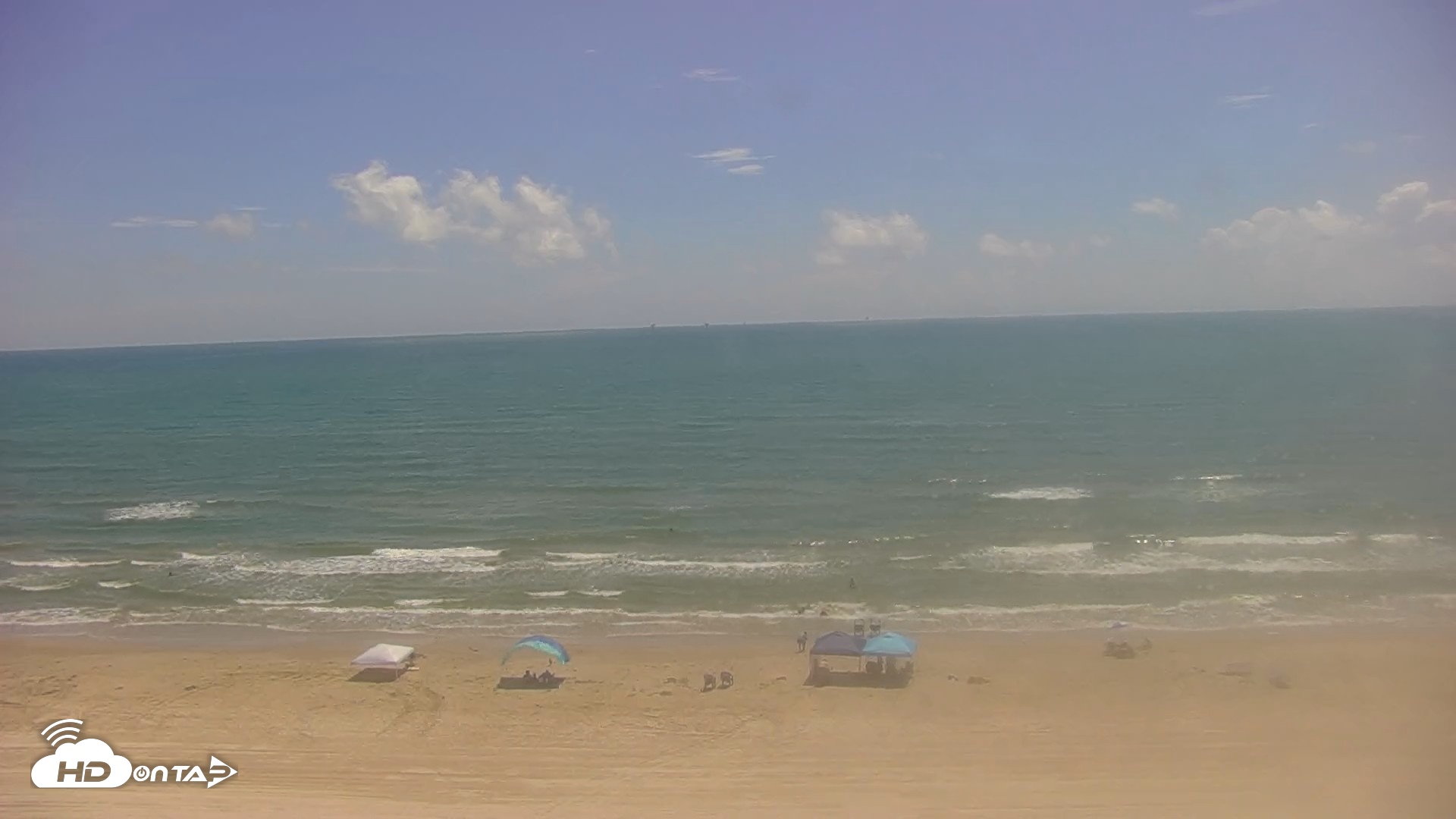 Snapshot of Gulf Shores - Port Aransas Live Beach Cam taken Sep 9, 2026, 12:42pm CDT