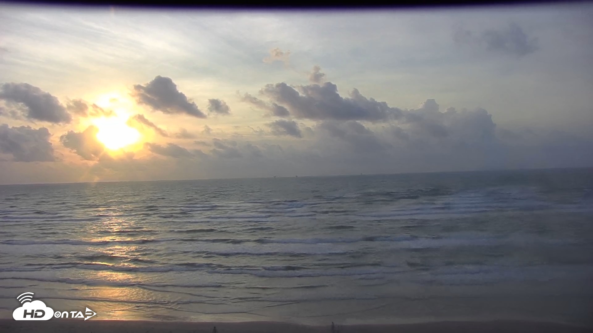 Snapshot of Gulf Shores - Port Aransas Live Beach Cam taken Oct 1, 2026, 7:43am CDT