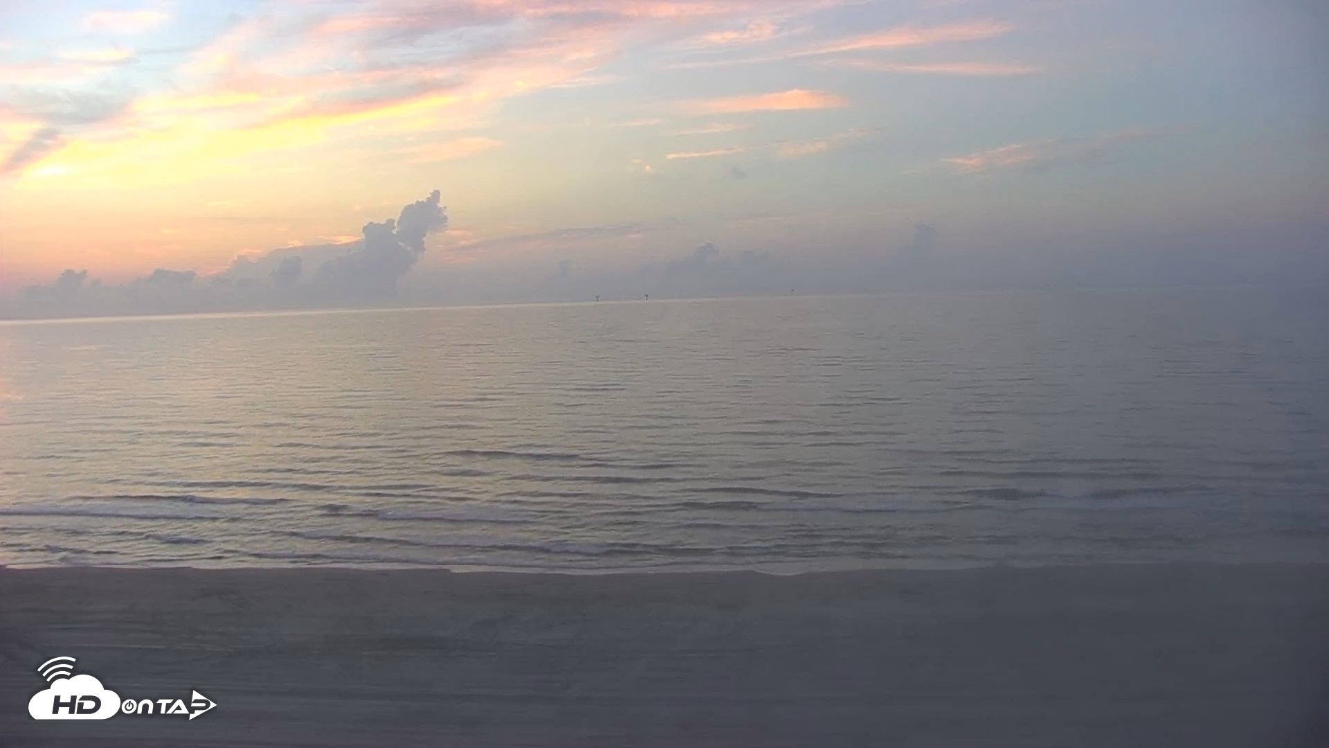 Snapshot of Gulf Shores - Port Aransas Live Beach Cam taken Aug 28, 2026, 7:04am CDT