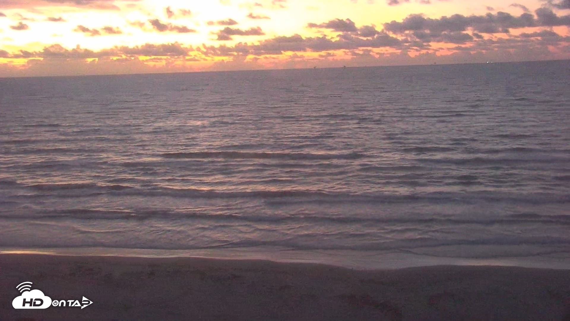 Snapshot of Gulf Shores - Port Aransas Live Beach Cam taken Sep 21, 2026, 6:53am CDT