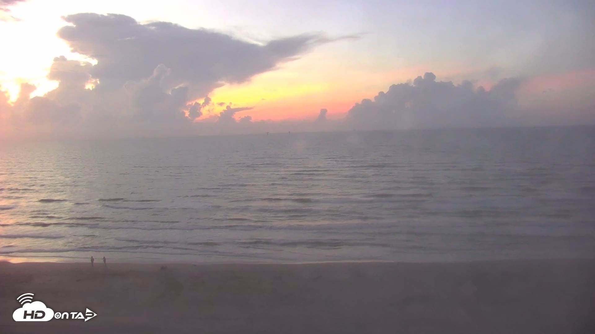Snapshot of Gulf Shores - Port Aransas Live Beach Cam taken Sep 8, 2026, 6:58am CDT