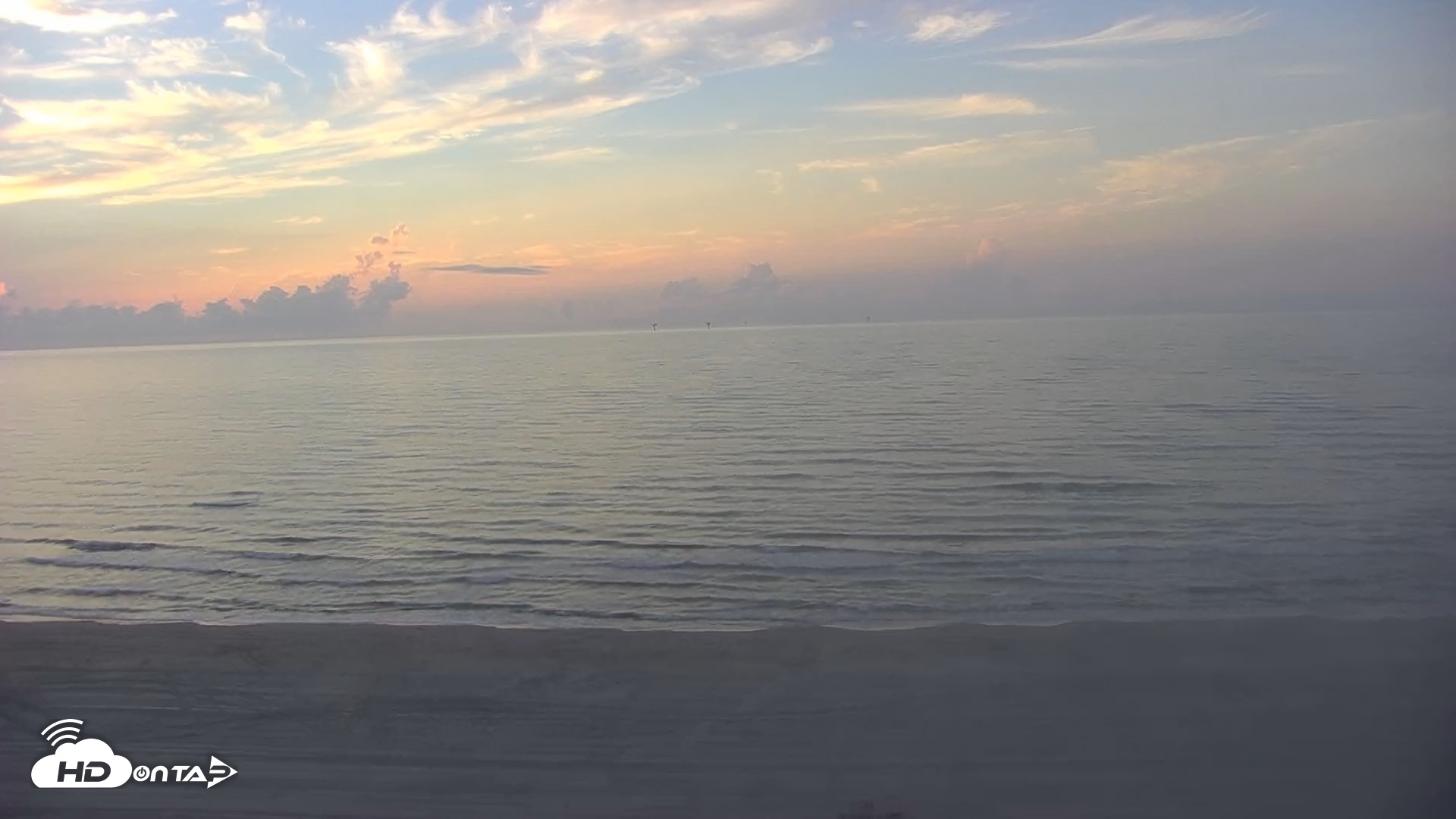 Snapshot of Gulf Shores - Port Aransas Live Beach Cam taken Aug 28, 2026, 7:16am CDT