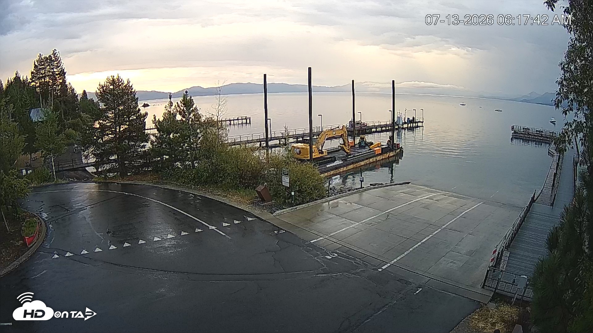Snapshot of North Lake Tahoe Boat Ramp Live Webcam taken Jul 13, 2026, 6:18am PDT