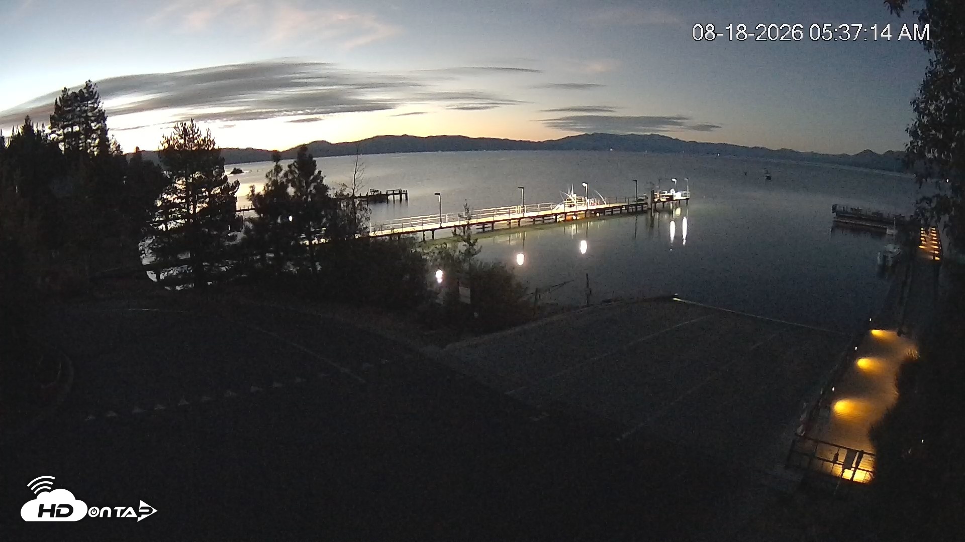 Snapshot of North Lake Tahoe Boat Ramp Live Webcam taken Aug 18, 2026, 5:38am PDT