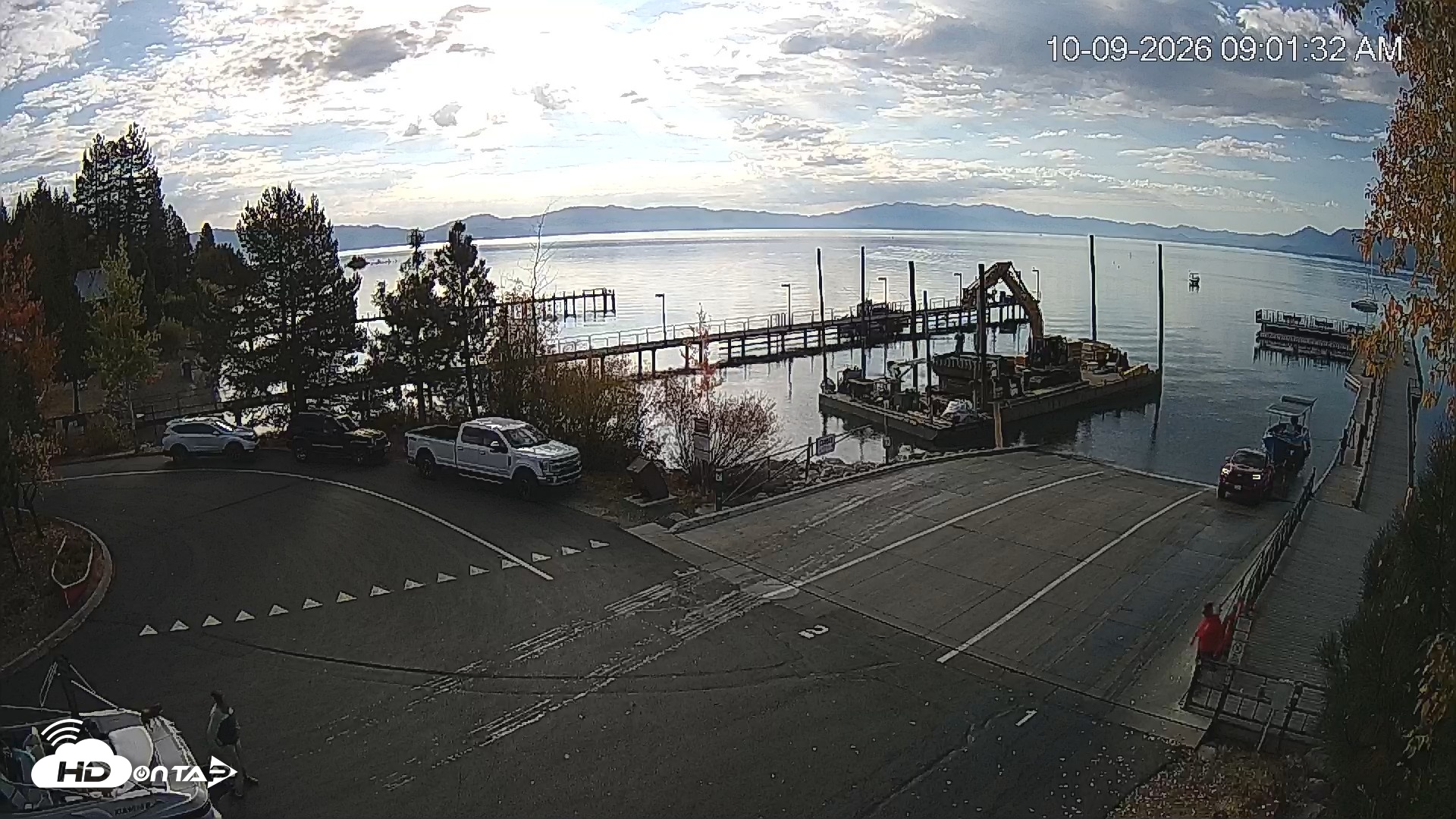 Snapshot of North Lake Tahoe Boat Ramp Live Webcam taken Oct 9, 2026, 9:02am PDT