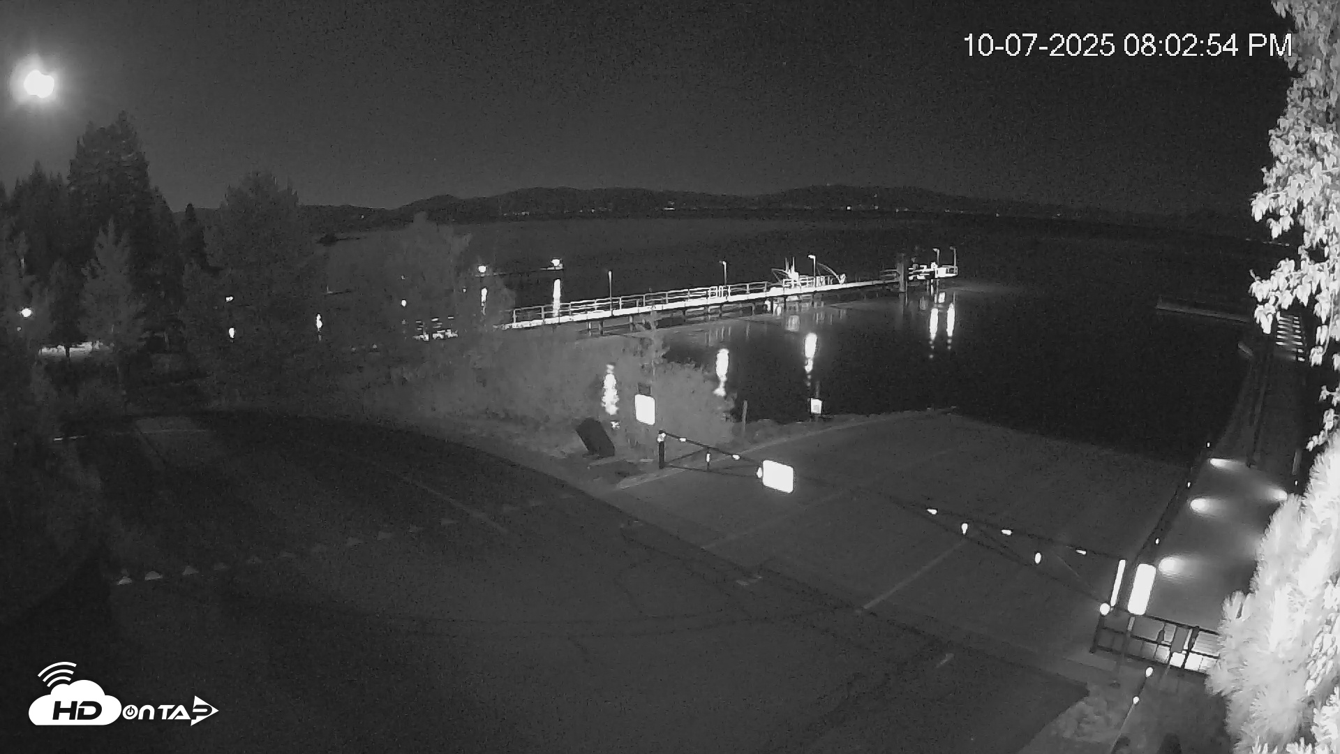 Snapshot of North Lake Tahoe Boat Ramp Live Webcam taken Oct 7, 2025, 8:02pm PDT