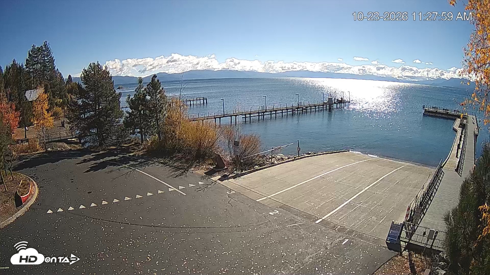 Snapshot of North Lake Tahoe Boat Ramp Live Webcam taken Oct 23, 2026, 11:28am PDT