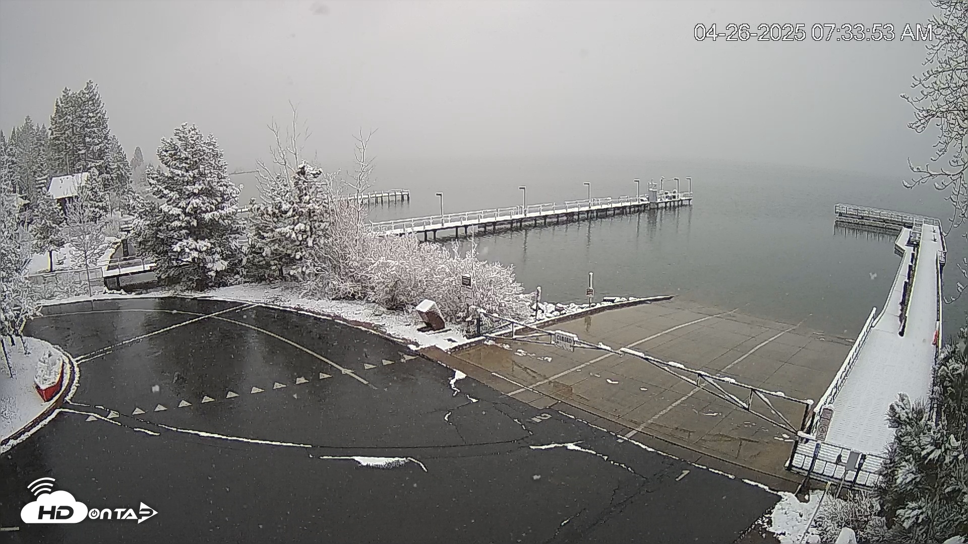 Snapshot of North Lake Tahoe Boat Ramp Live Webcam taken Apr 26, 2025, 7:34am PDT