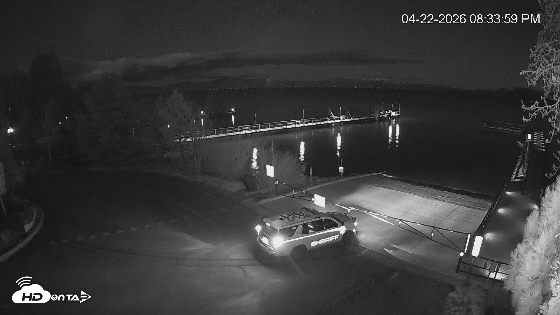 Snapshot of North Lake Tahoe Boat Ramp Live Webcam taken Apr 22, 2026, 8:34pm PDT