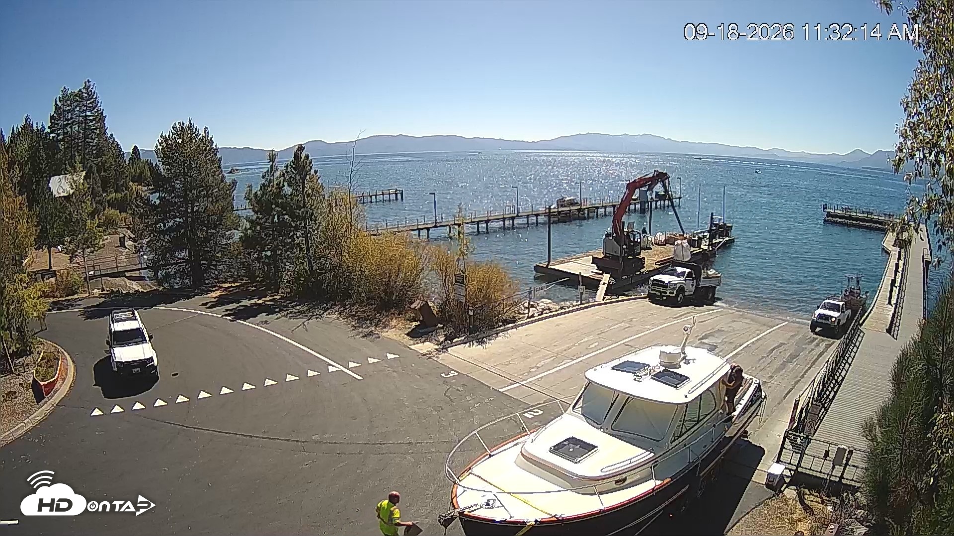 Snapshot of North Lake Tahoe Boat Ramp Live Webcam taken Sep 18, 2026, 11:33am PDT