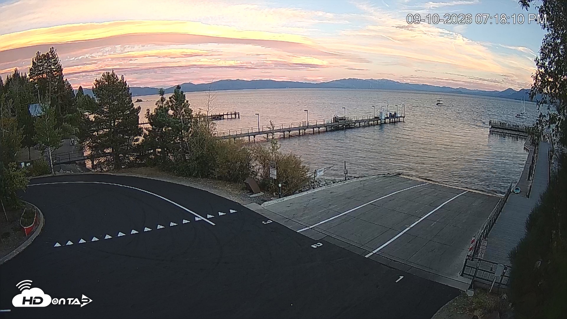 Snapshot of North Lake Tahoe Boat Ramp Live Webcam taken Sep 10, 2026, 7:18pm PDT