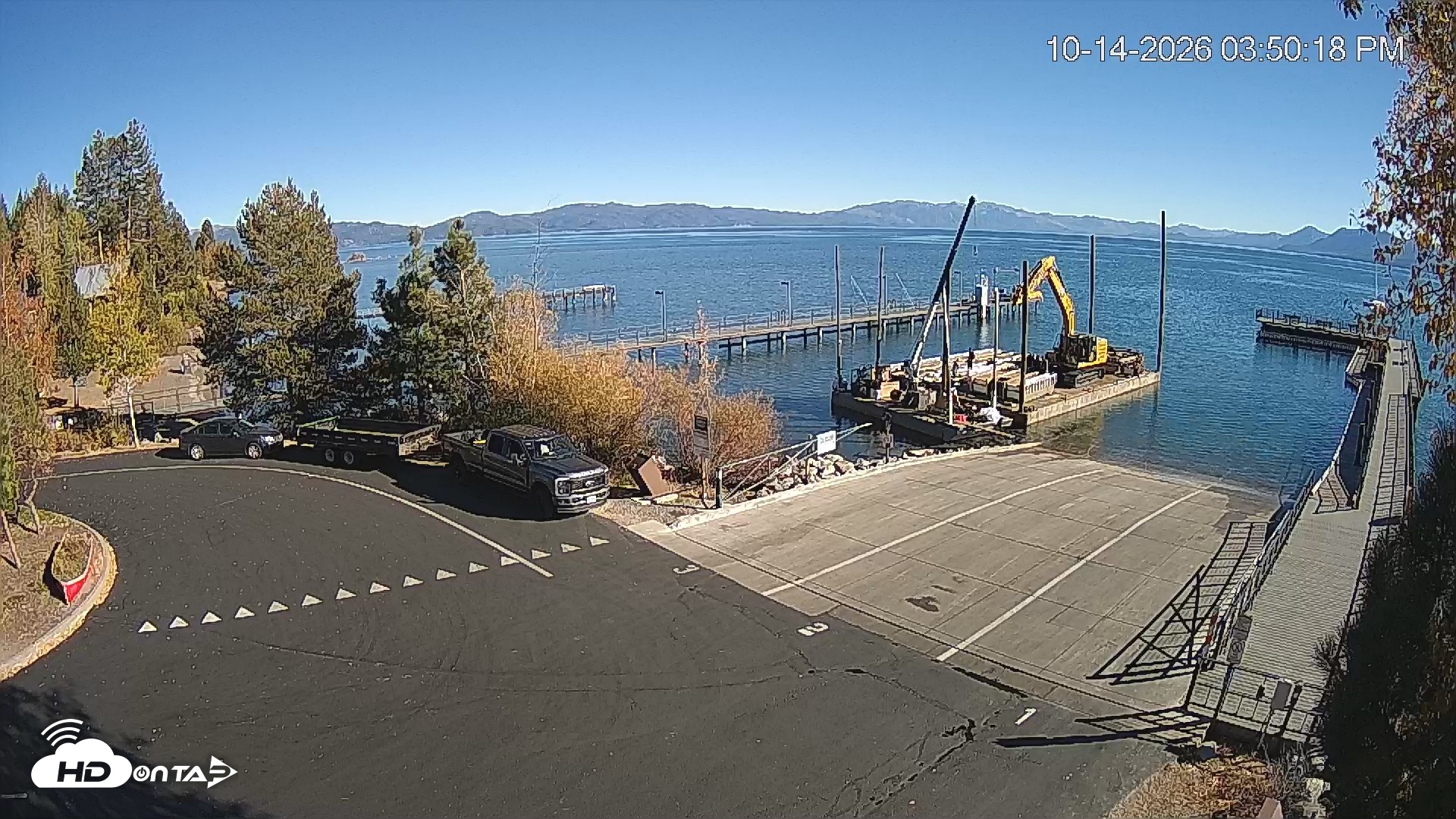 Snapshot of North Lake Tahoe Boat Ramp Live Webcam taken Oct 14, 2026, 3:51pm PDT