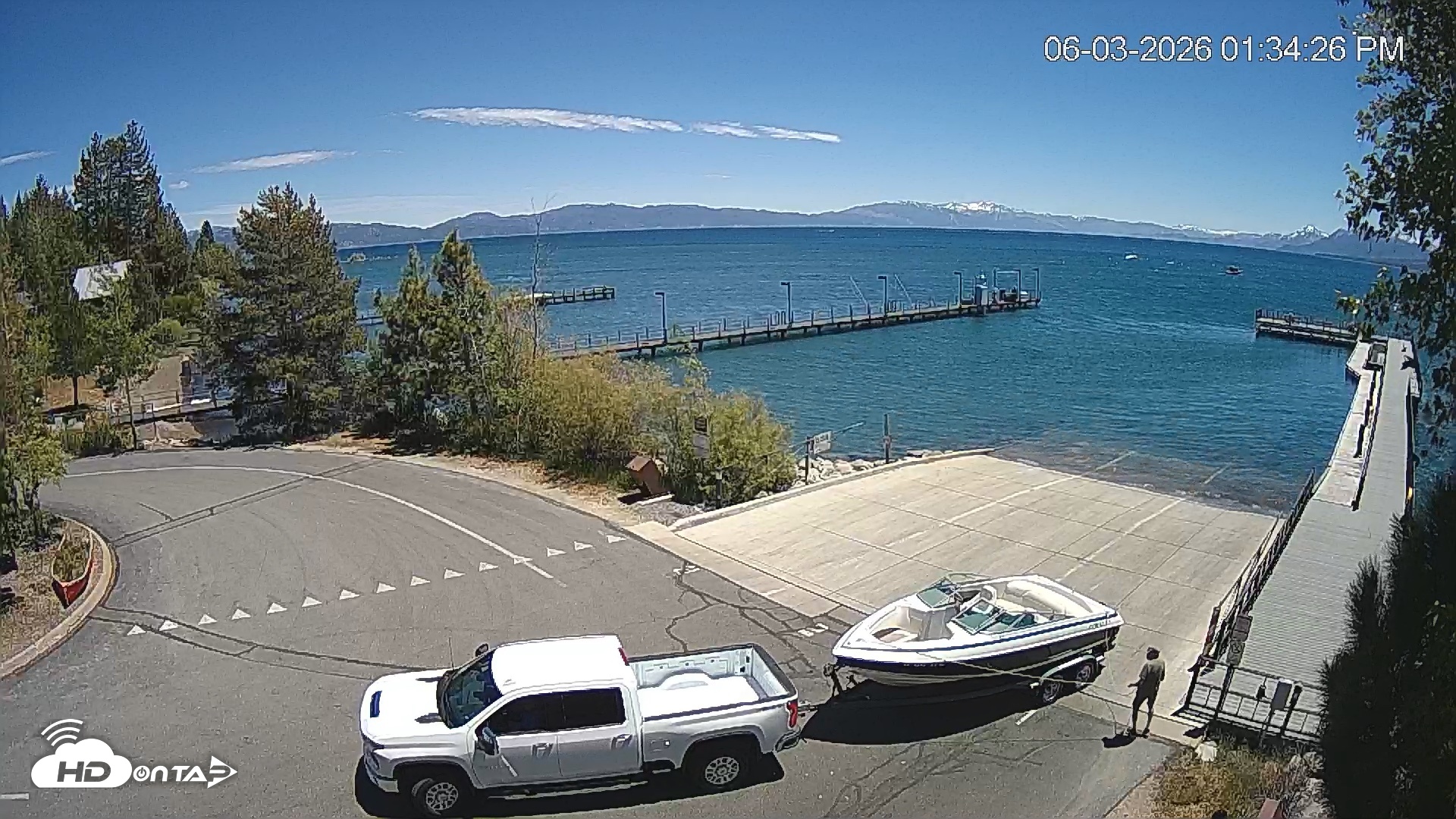 Snapshot of North Lake Tahoe Boat Ramp Live Webcam taken Jun 3, 2026, 1:35pm PDT