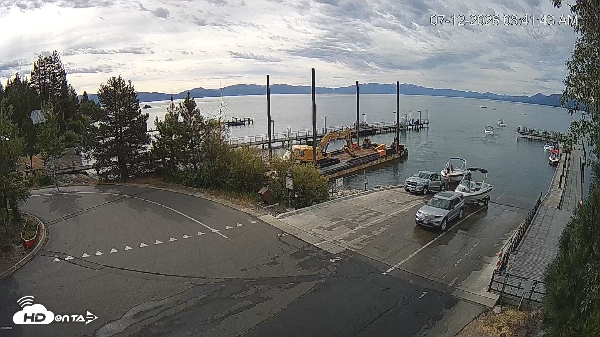Snapshot of North Lake Tahoe Boat Ramp Live Webcam taken Jul 12, 2026, 8:42am PDT