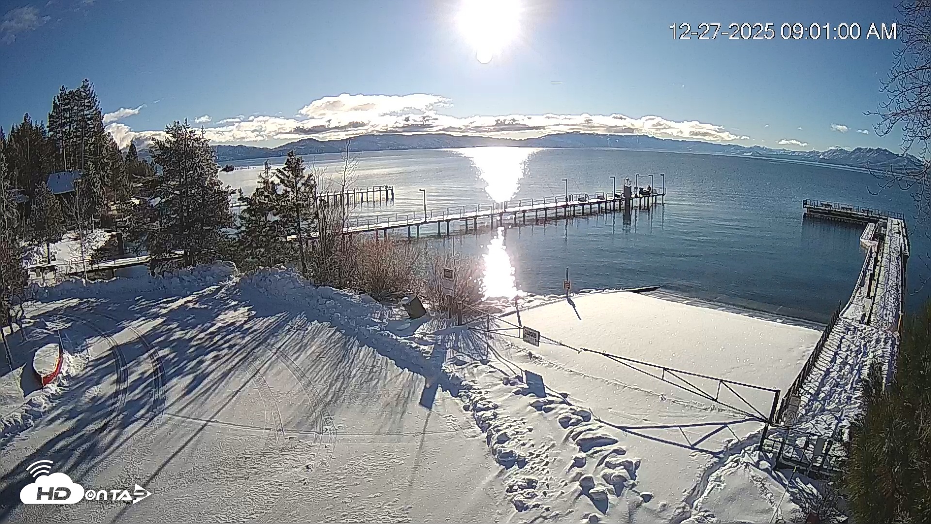 Snapshot of North Lake Tahoe Boat Ramp Live Webcam taken Dec 27, 2025, 9:01am PST