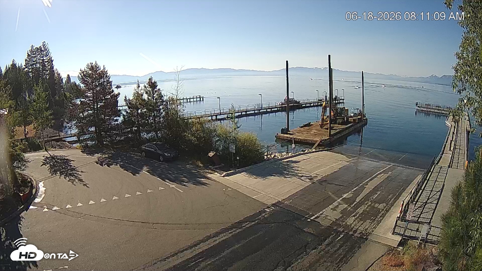 Snapshot of North Lake Tahoe Boat Ramp Live Webcam taken Jun 18, 2026, 8:11am PDT