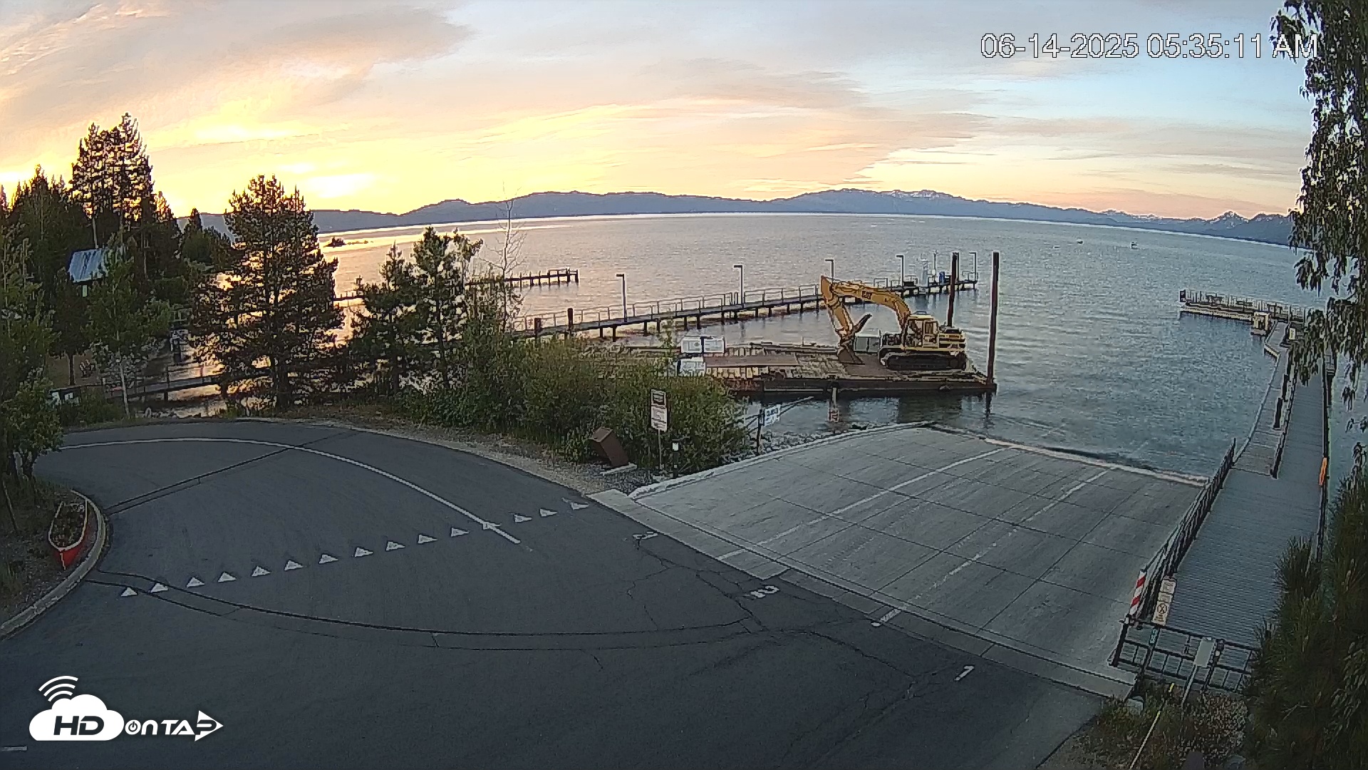 Snapshot of North Lake Tahoe Boat Ramp Live Webcam taken Jun 14, 2025, 5:35am PDT