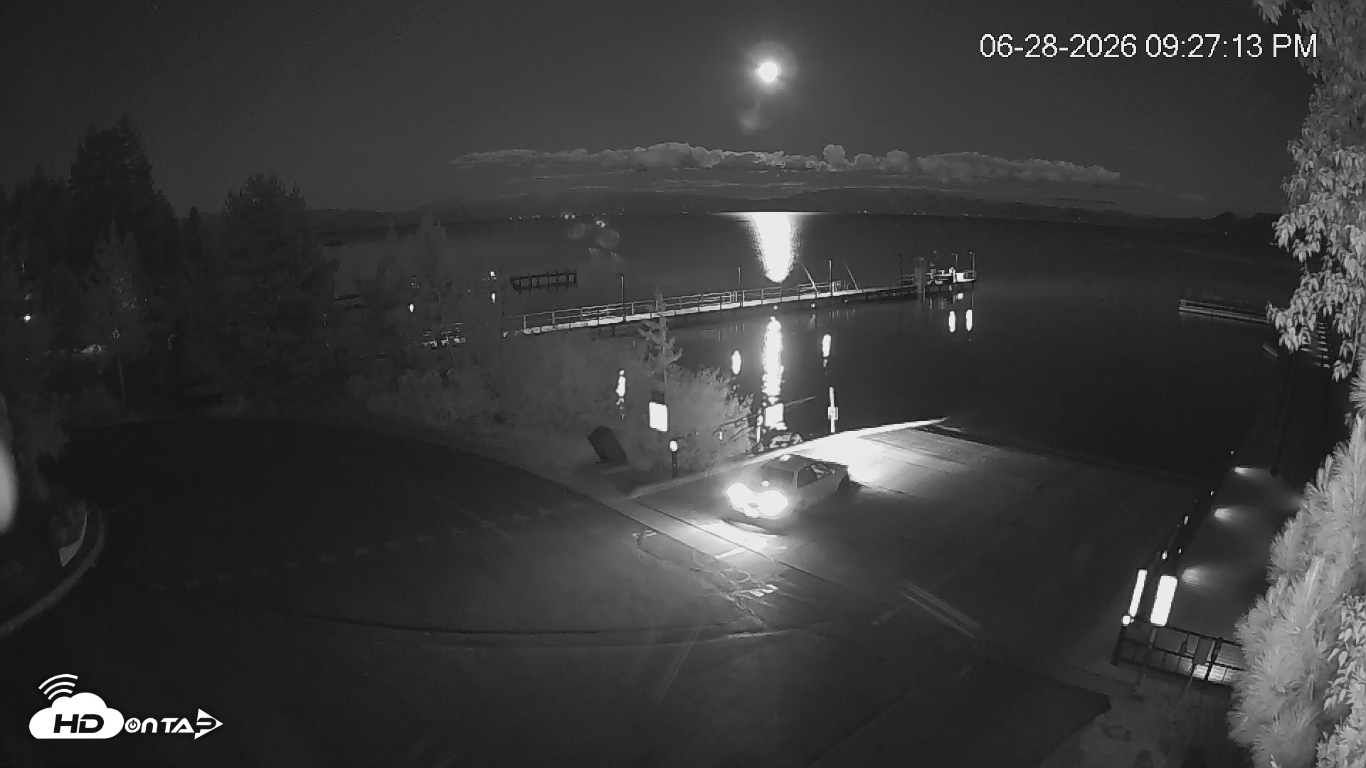 Snapshot of North Lake Tahoe Boat Ramp Live Webcam taken Jun 28, 2026, 9:28pm PDT