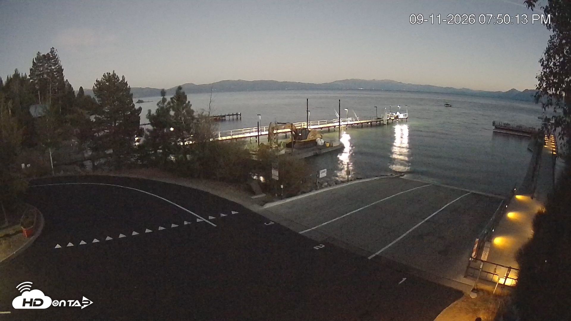 Snapshot of North Lake Tahoe Boat Ramp Live Webcam taken Sep 11, 2026, 7:51pm PDT
