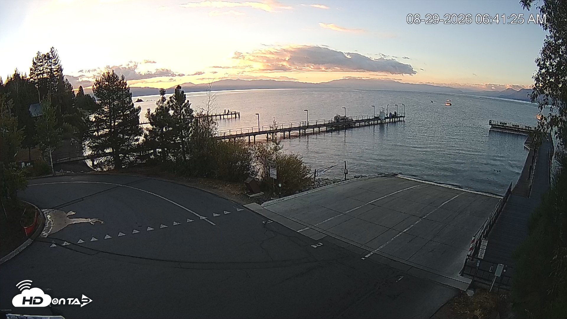 Snapshot of North Lake Tahoe Boat Ramp Live Webcam taken Aug 29, 2026, 6:42am PDT