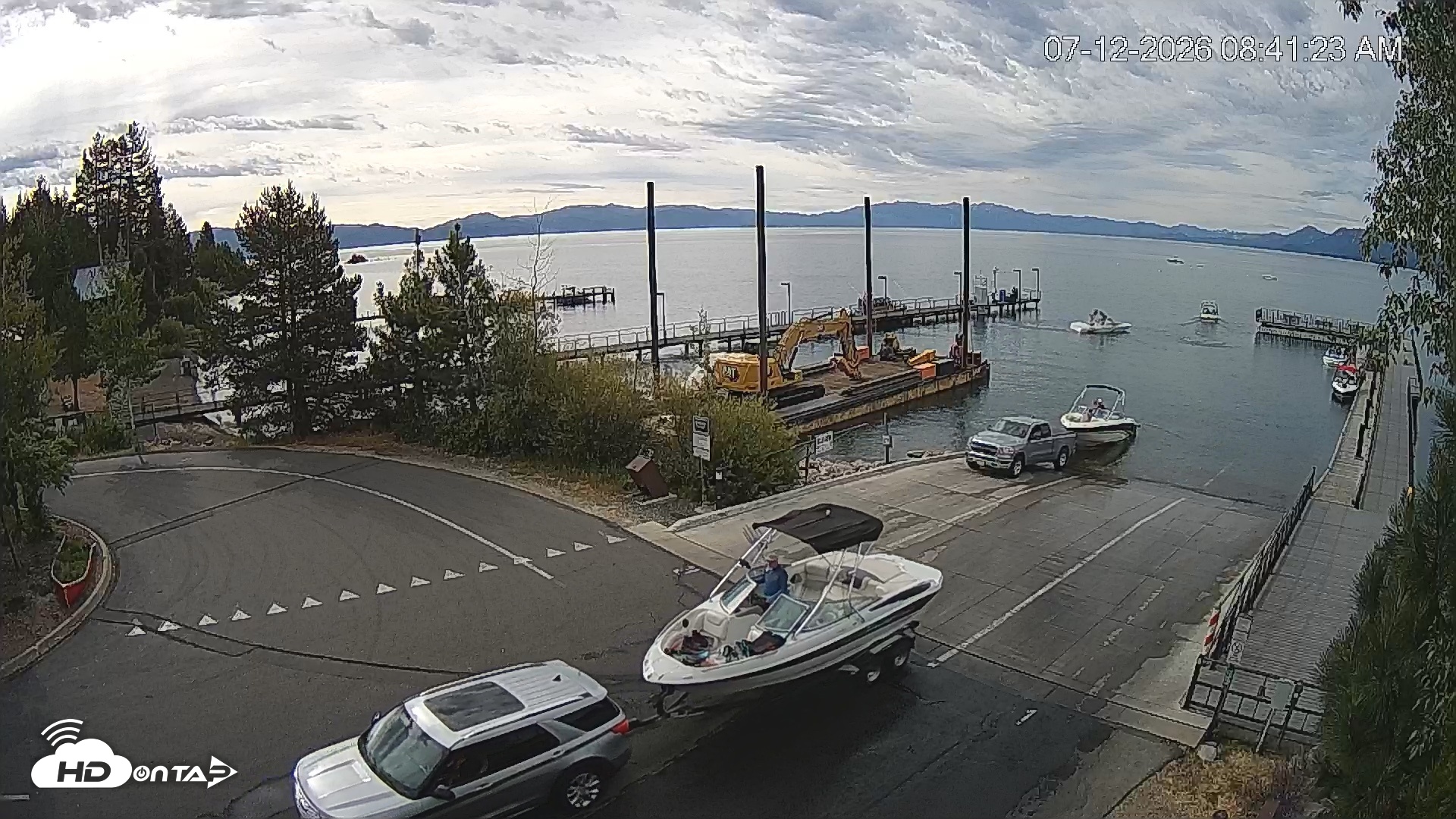 Snapshot of North Lake Tahoe Boat Ramp Live Webcam taken Jul 12, 2026, 8:42am PDT