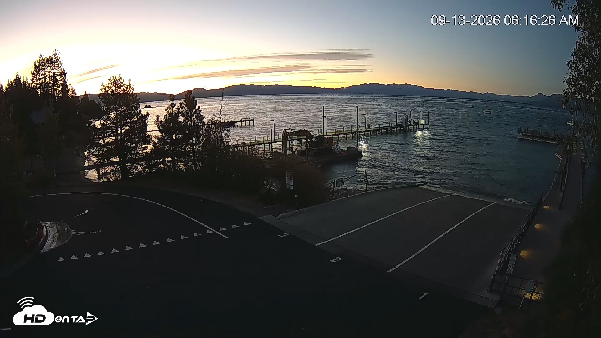 Snapshot of North Lake Tahoe Boat Ramp Live Webcam taken Sep 13, 2026, 6:17am PDT